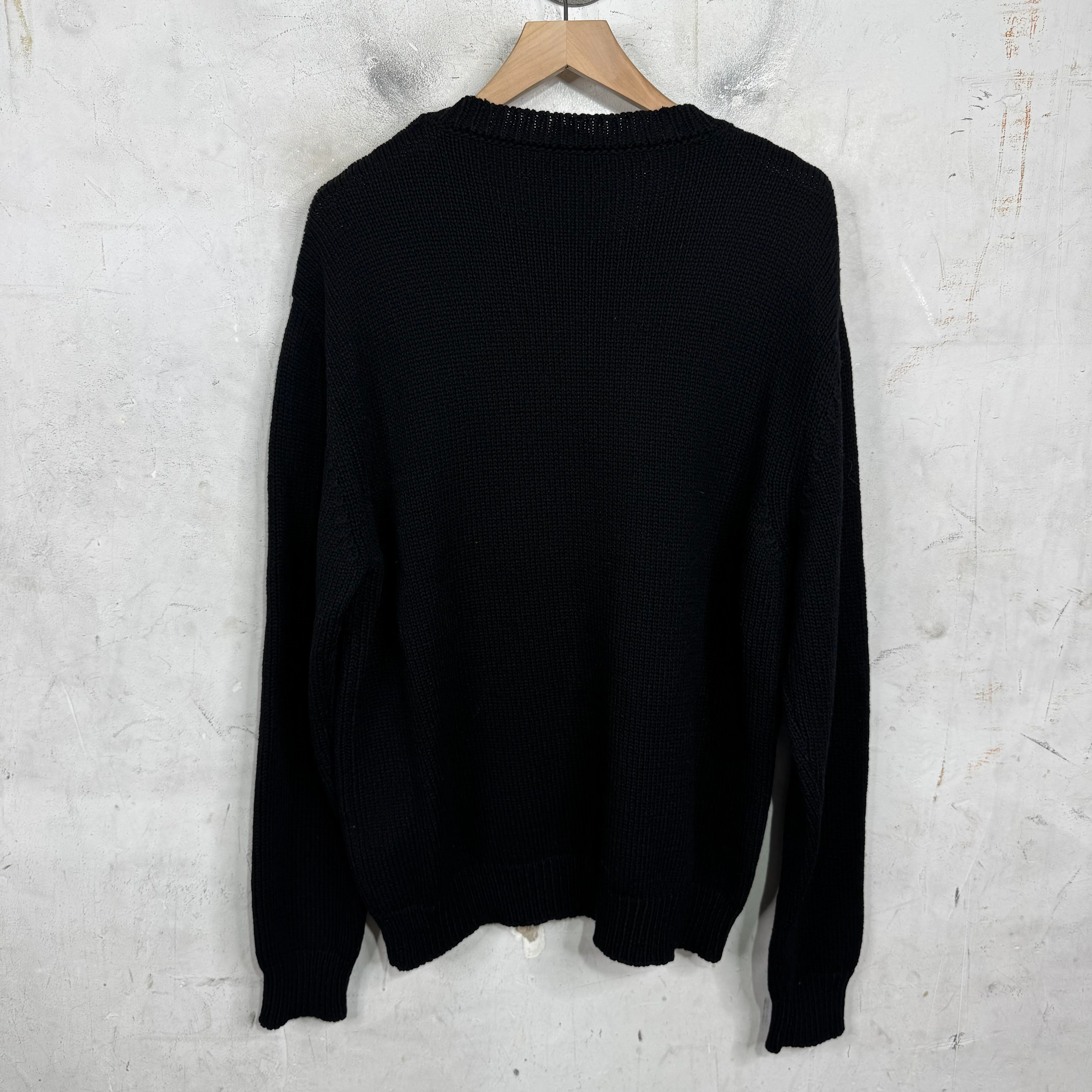 Balmain Logo Knit Sweater Black - Image 2