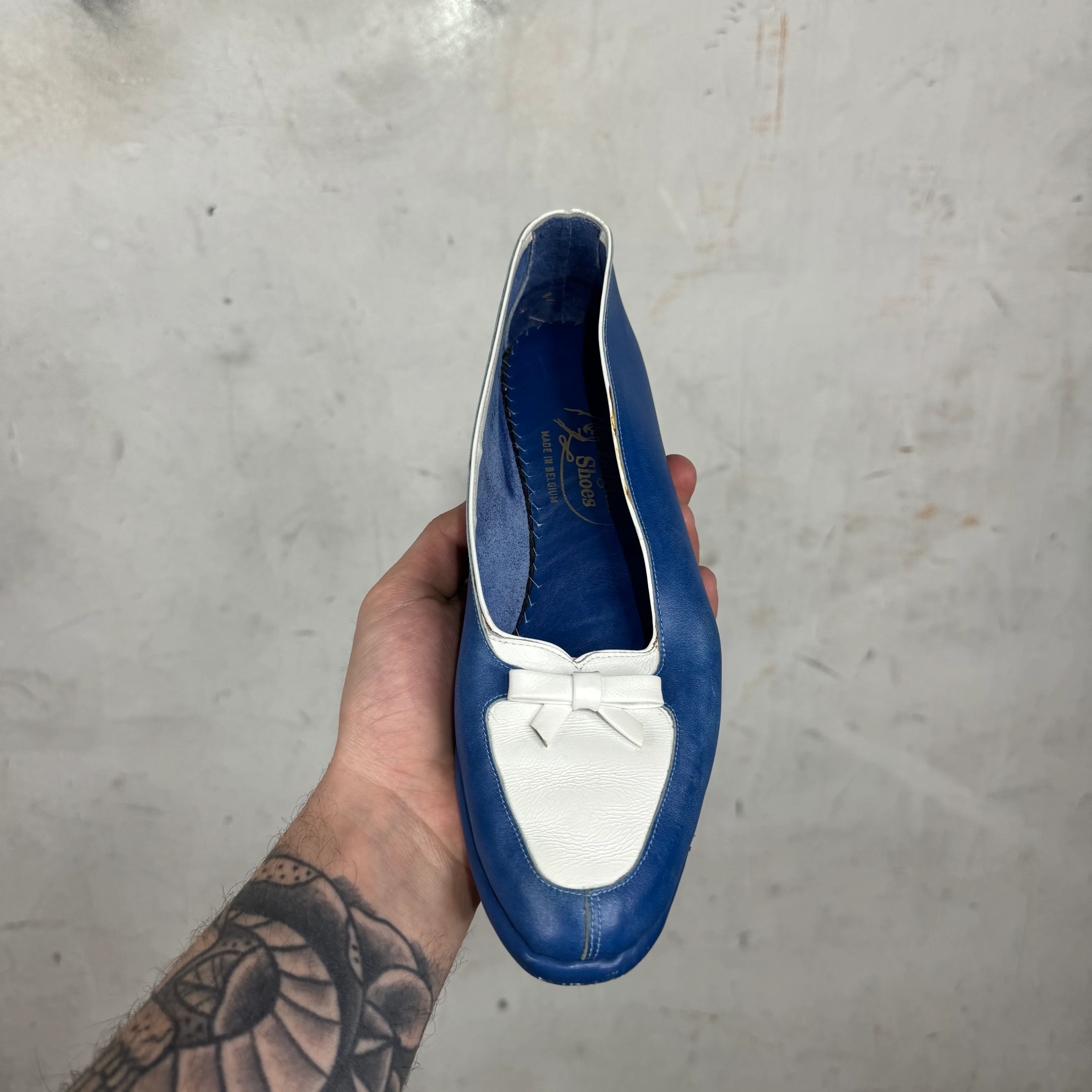 Belgian Shoes Blue/White - Image 8