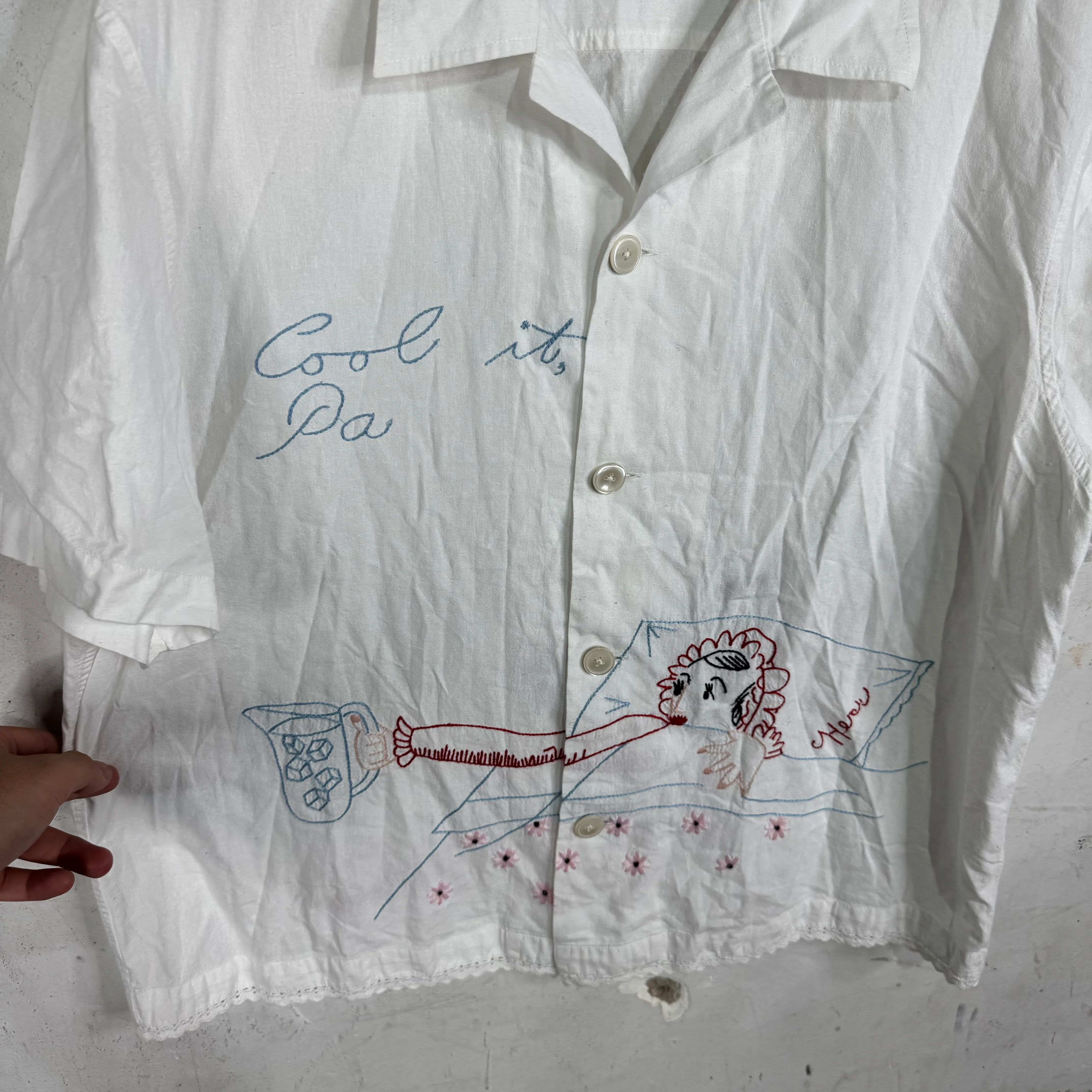 Bode Cool It Embroidered Shirt - Image 5