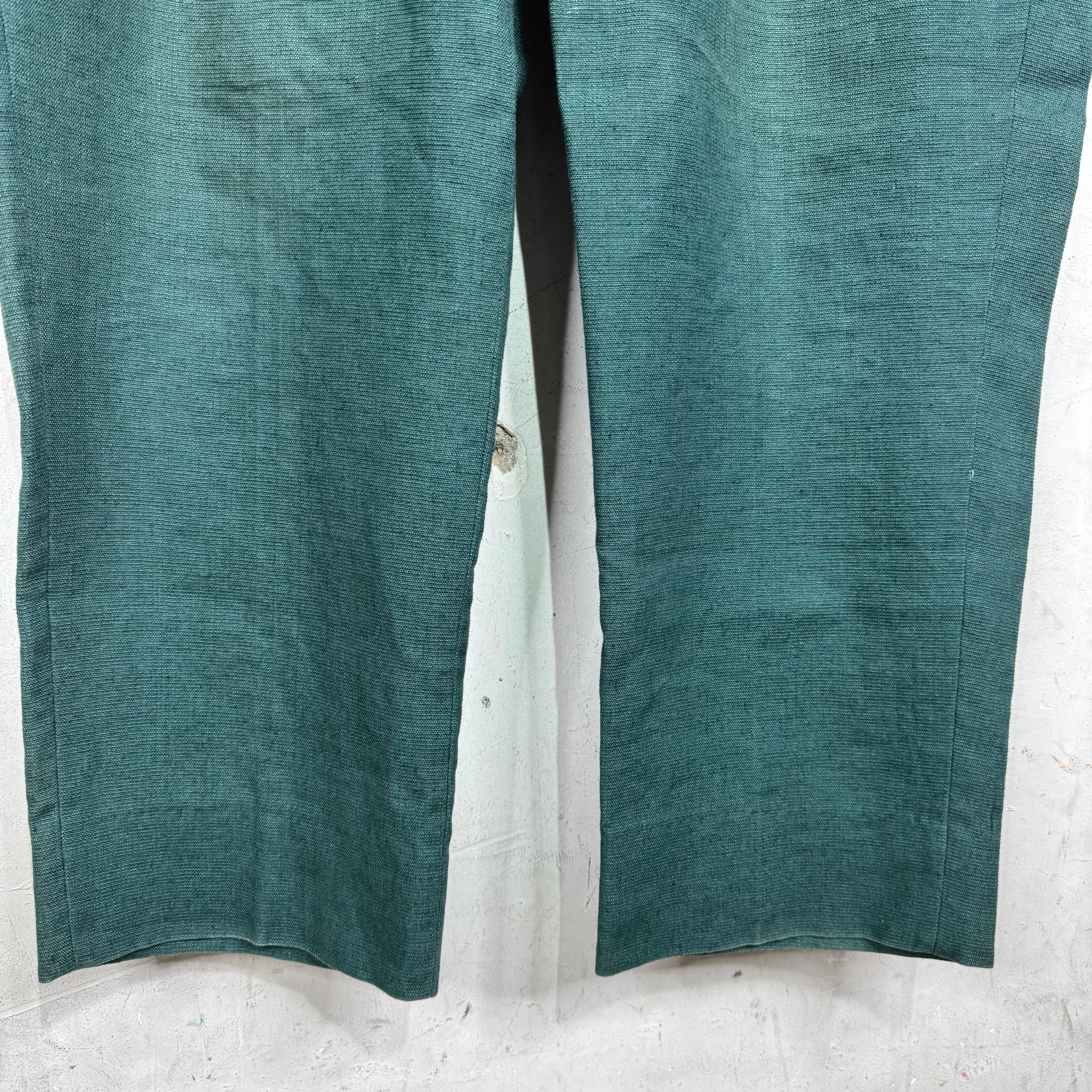 Bode Green Textured Trousers - Image 7
