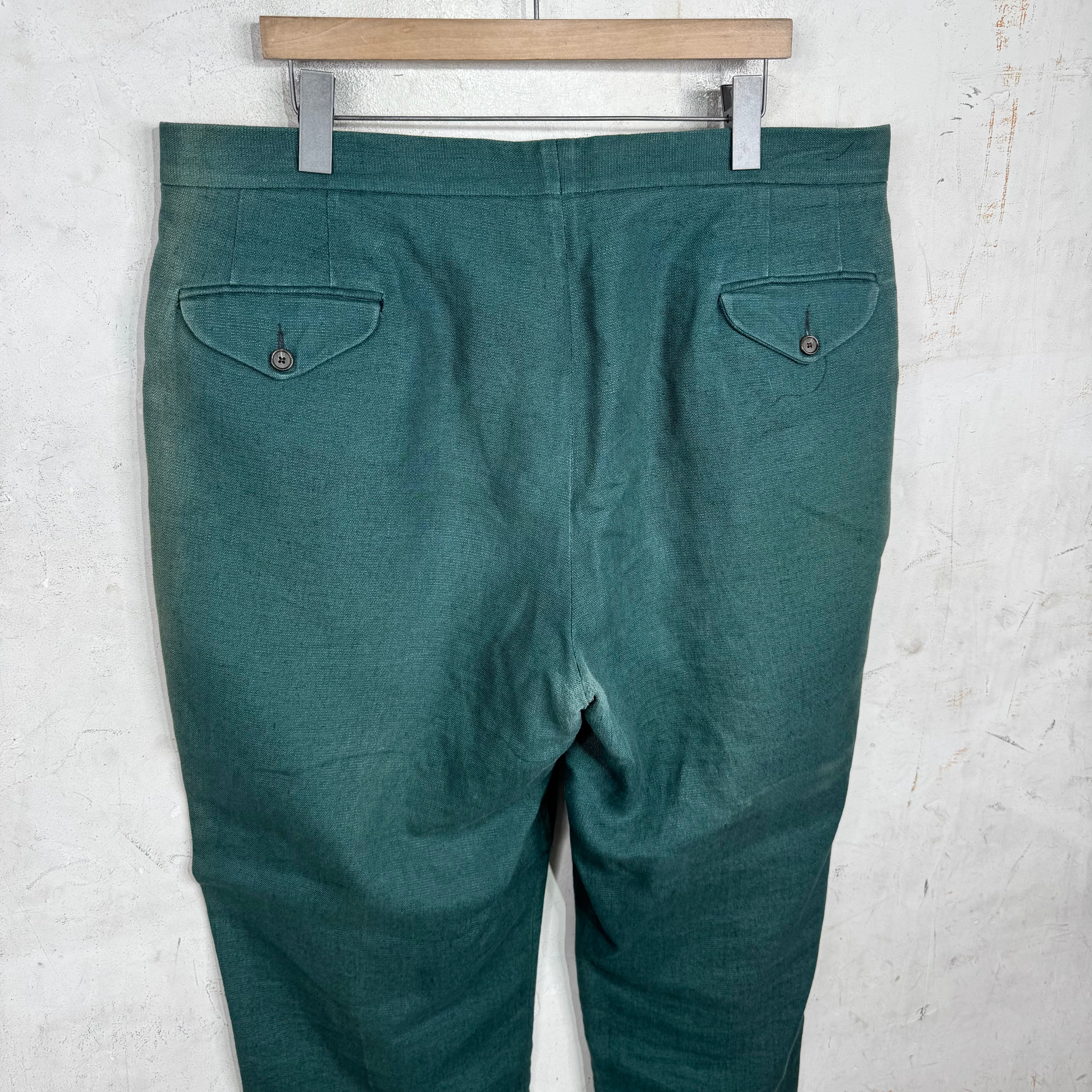 Bode Green Textured Trousers - Image 9