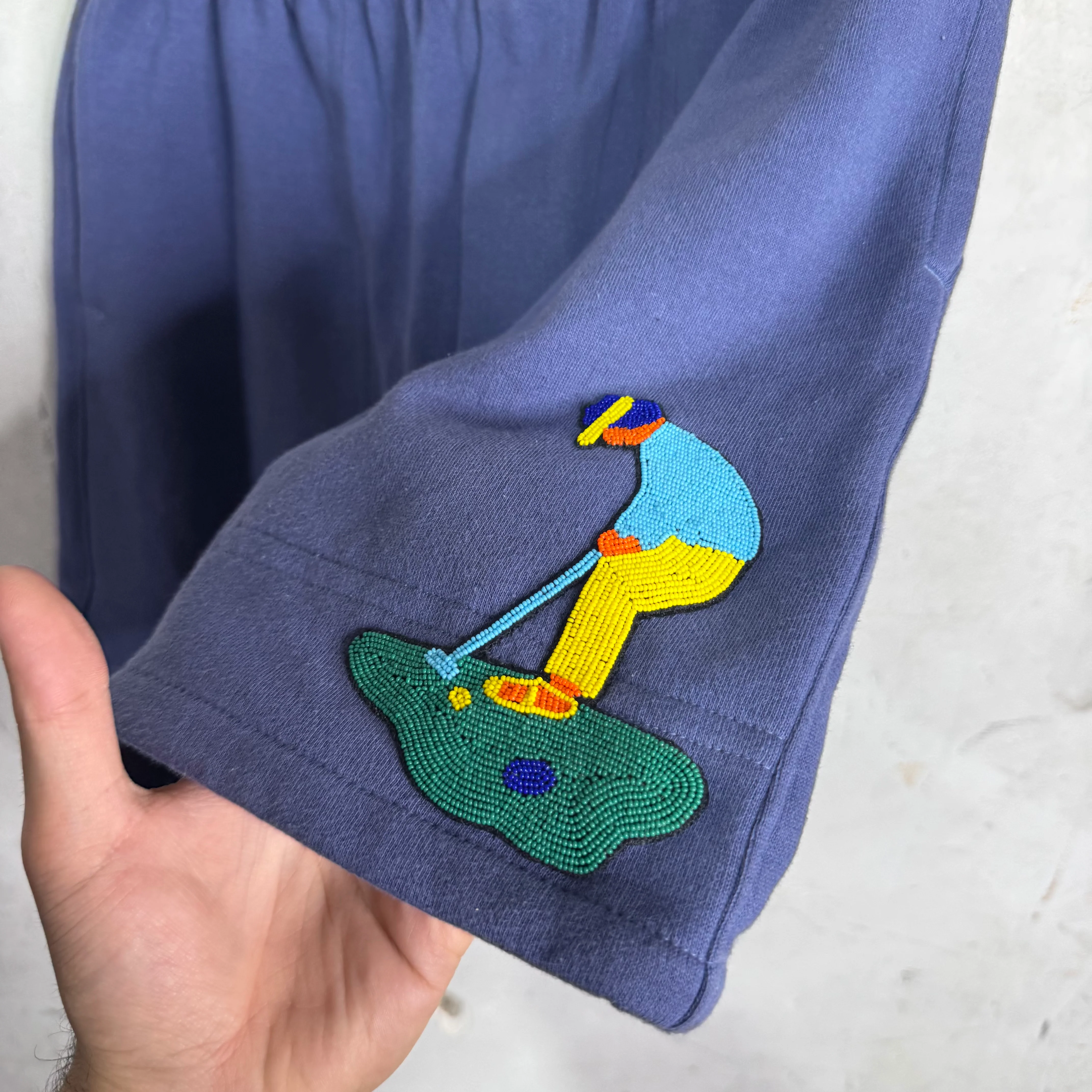 Bode Putting Beaded Sweatshorts - Image 3