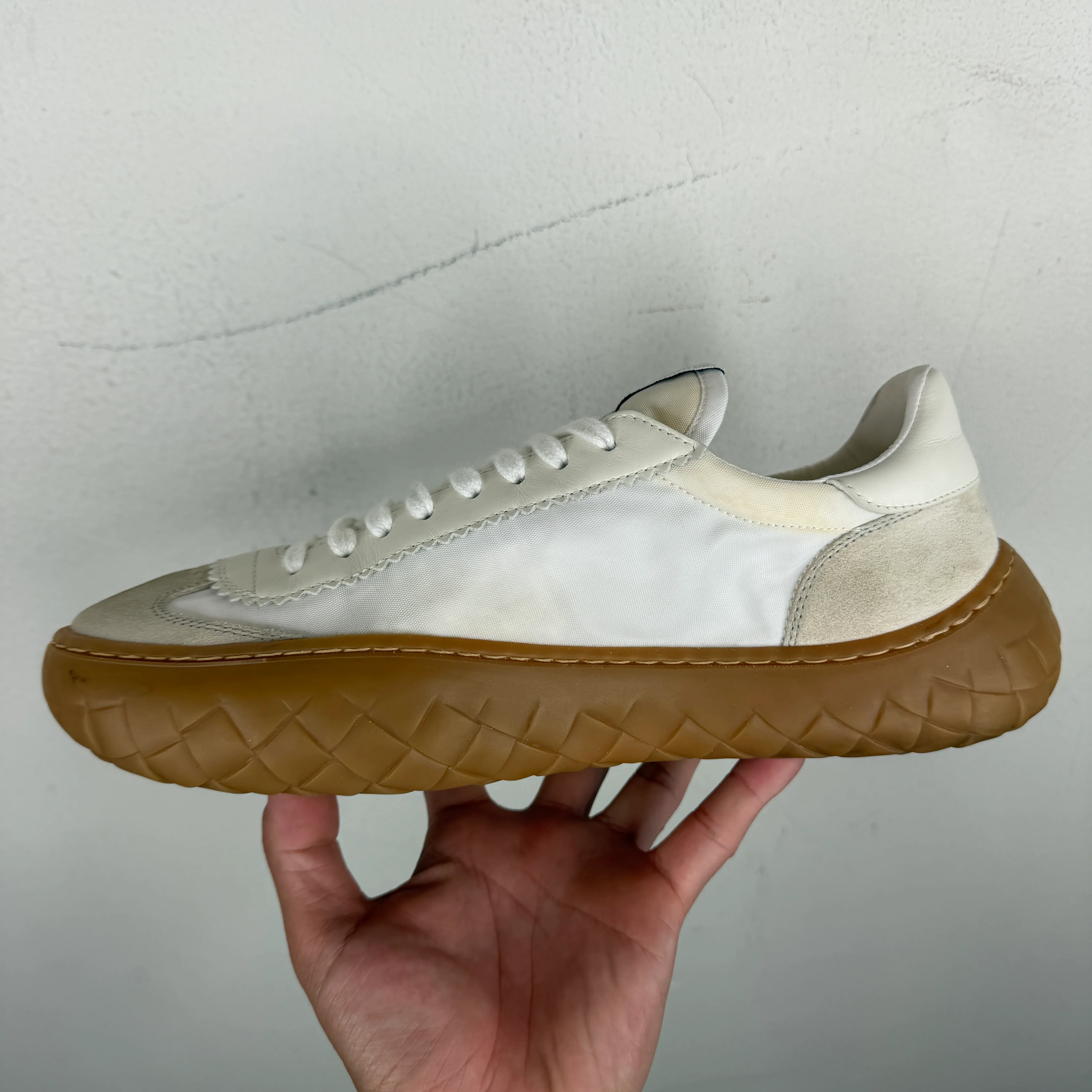 Bottega Veneta White Apollo Sneakers - Image 4