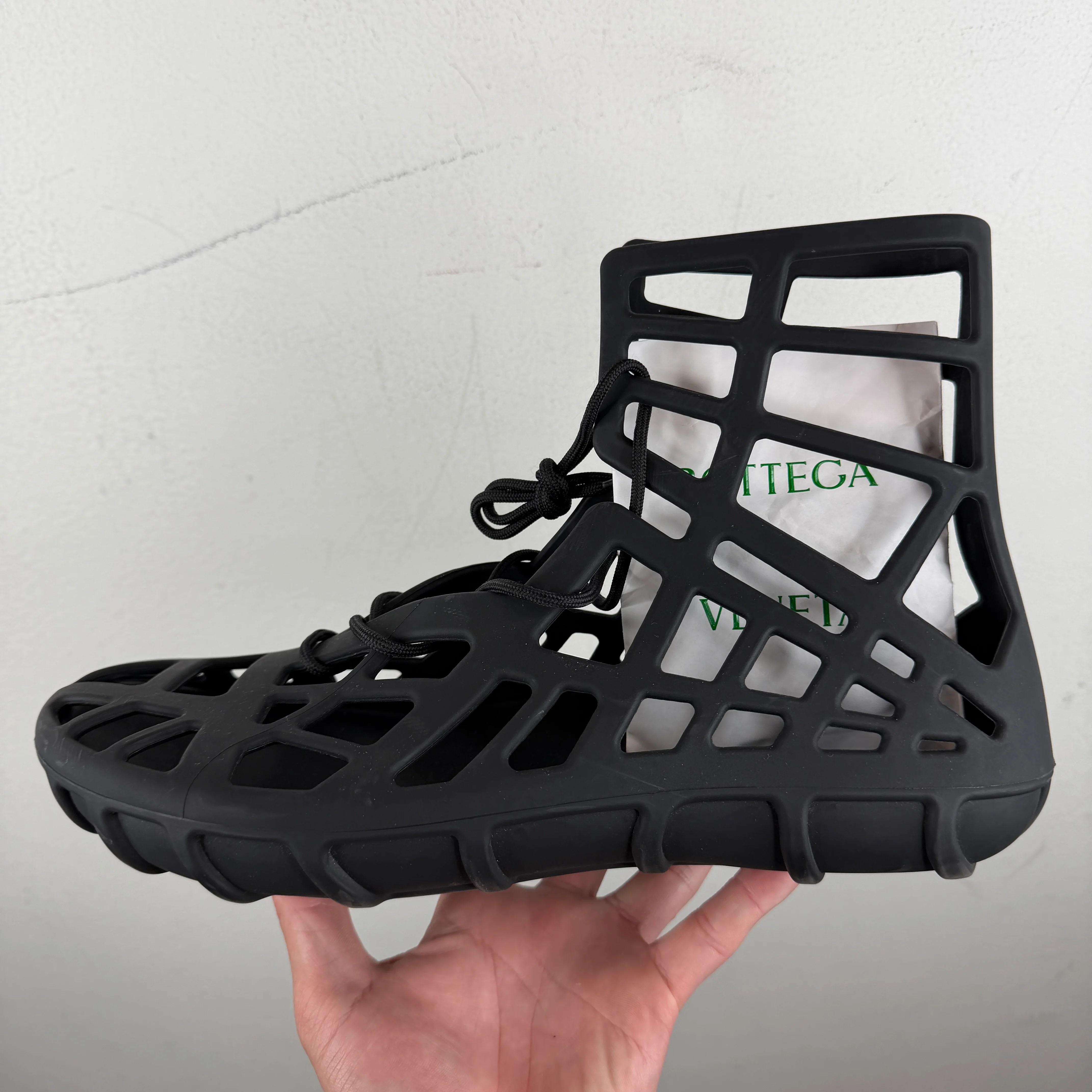 Bottega Veneta Black Atlas Sandals - Image 7