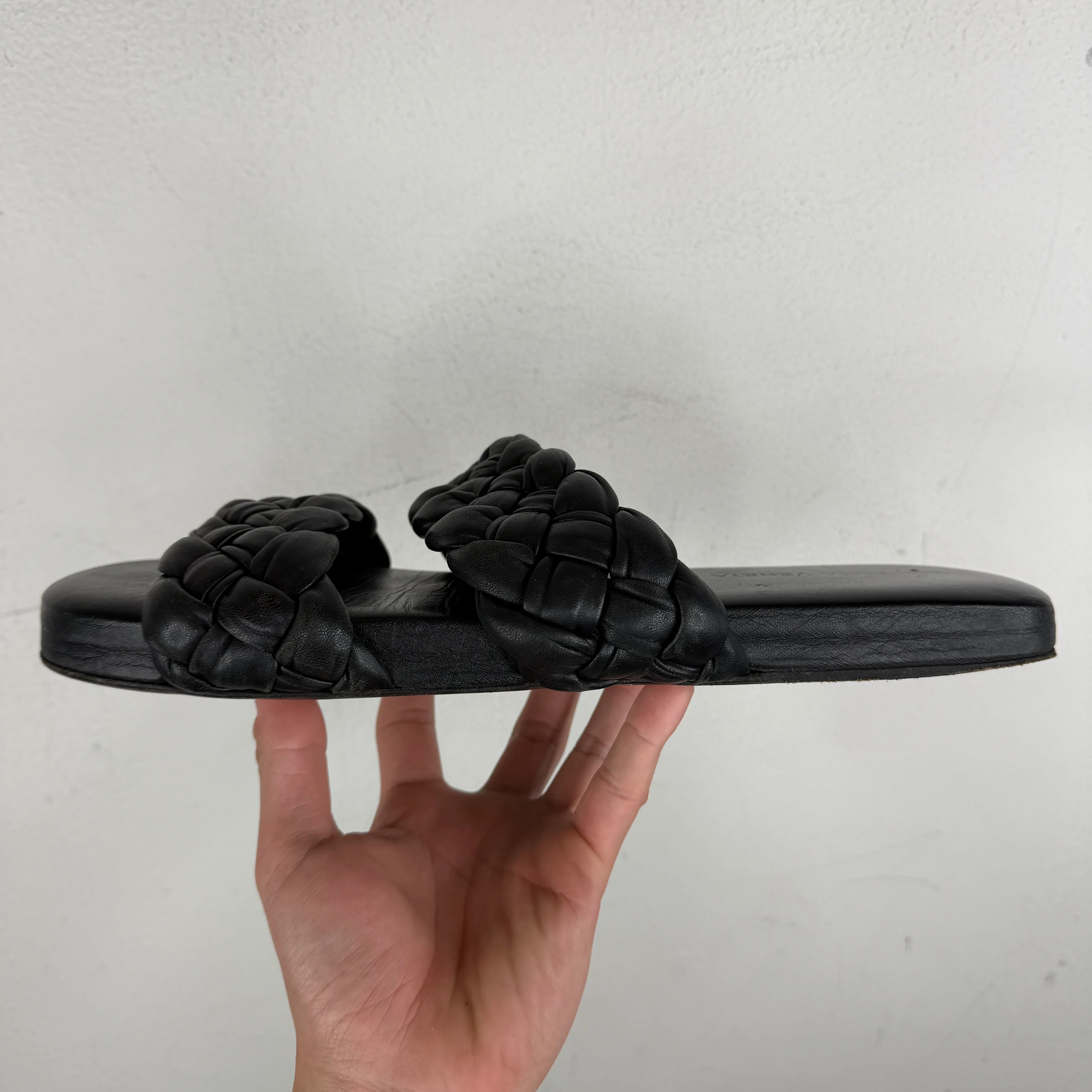 Bottega Veneta Black Woven Sandals - Image 7