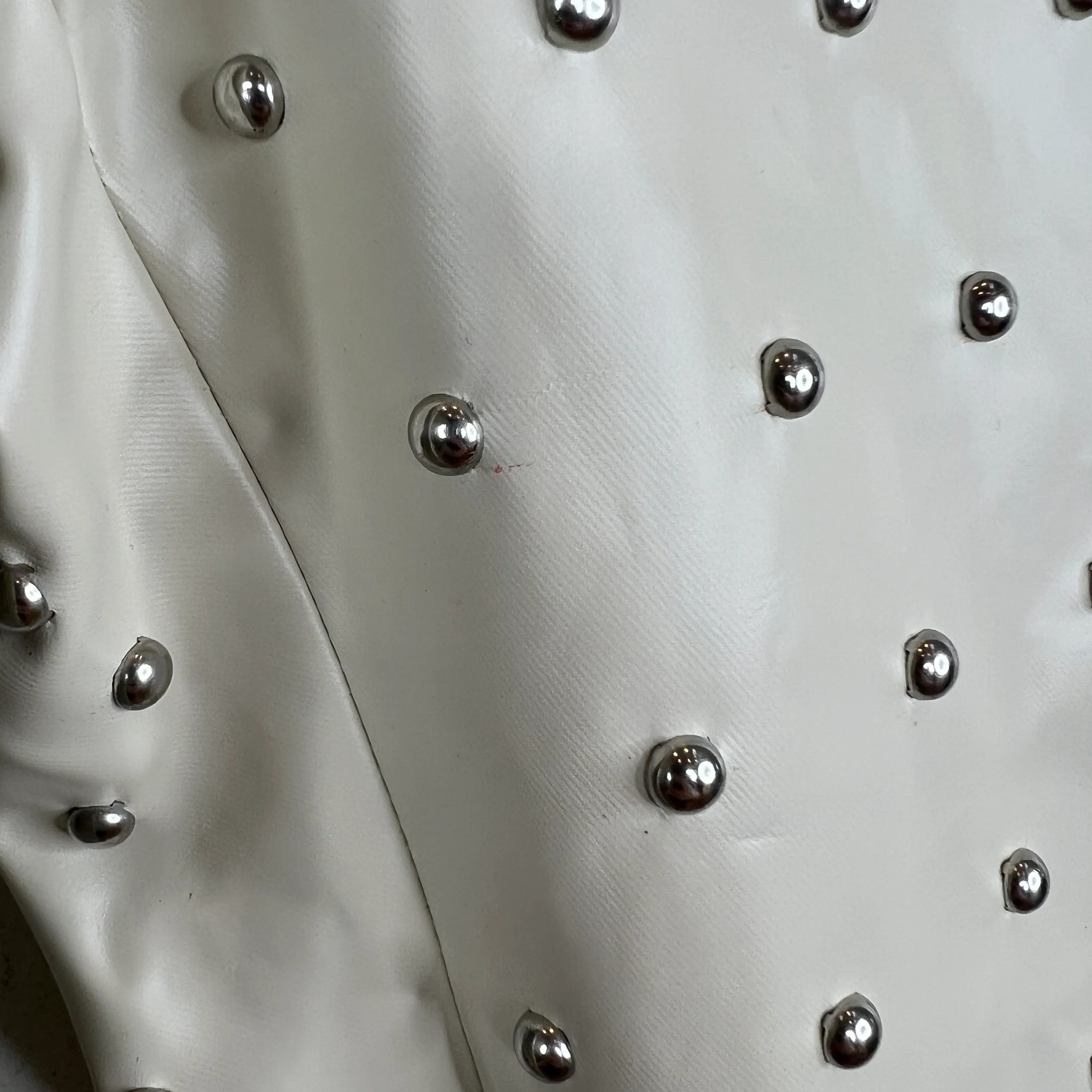 Bottega Veneta Cream Studded Pants - Image 8