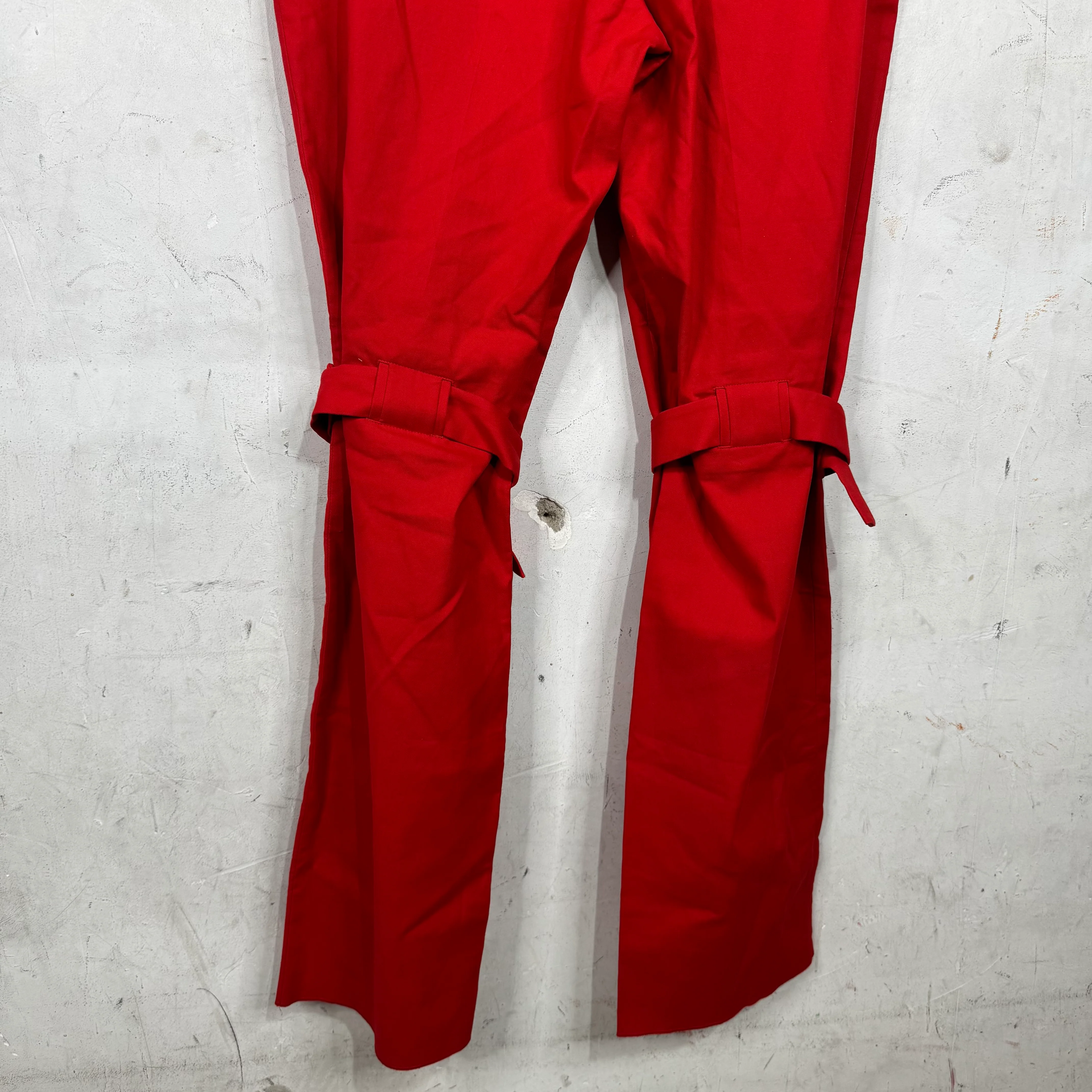 Bottega Veneta Gabardine Knee Strap Pants Red - Image 11