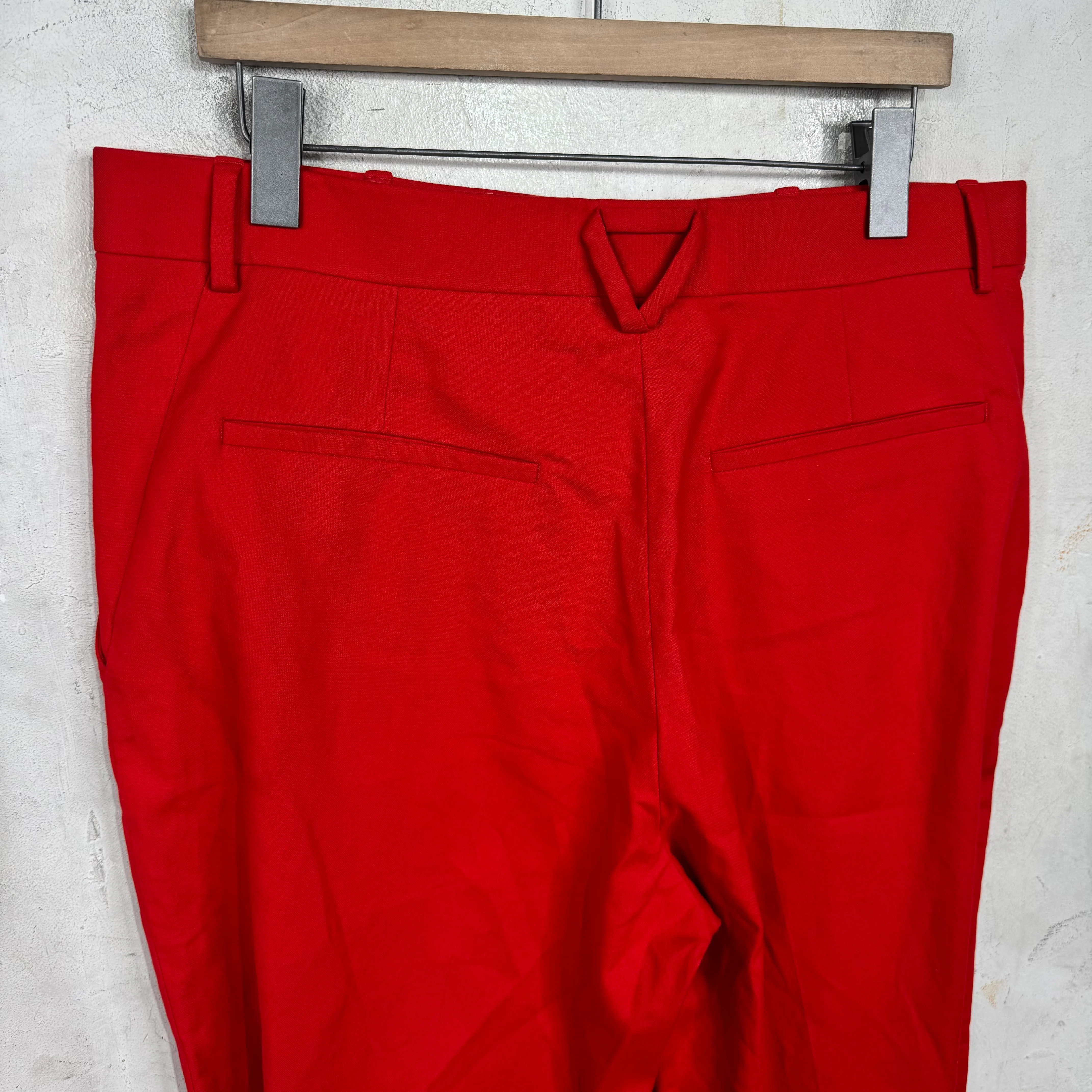 Bottega Veneta Gabardine Knee Strap Pants Red - Image 9