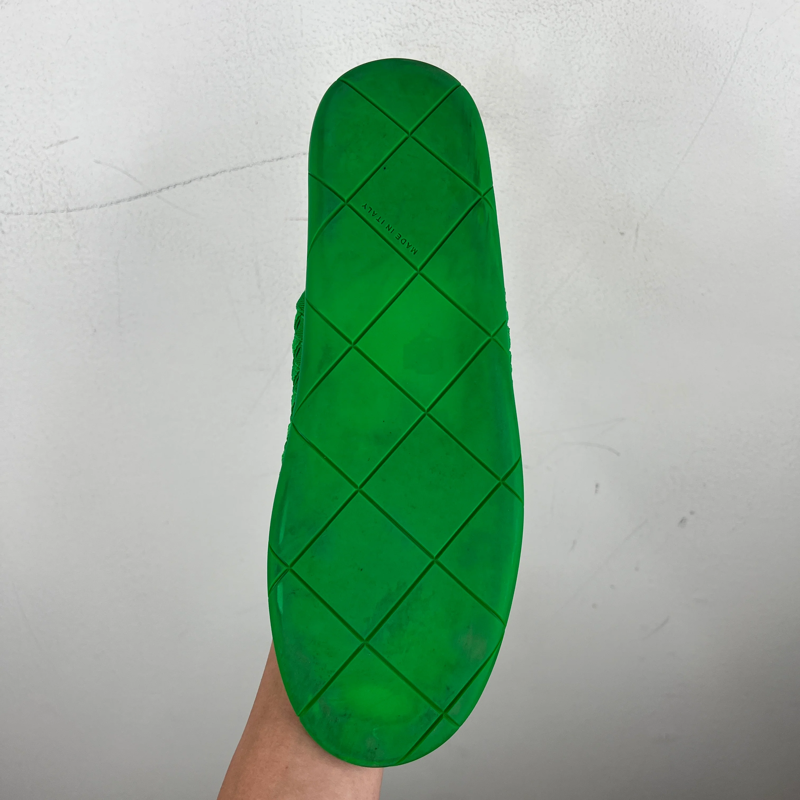 Bottega Veneta Green Plat Grass Slip On Sneakers - Image 6