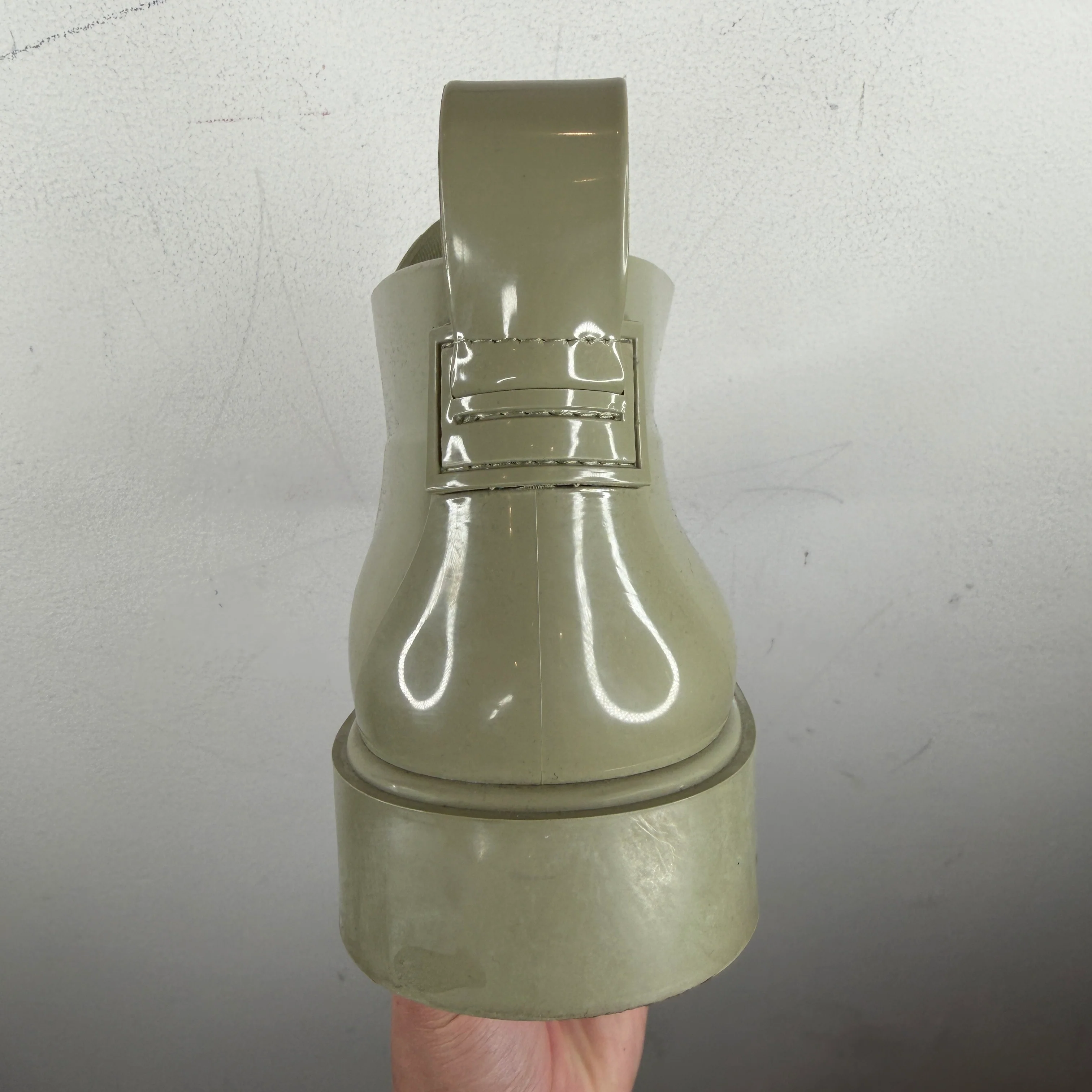 Bottega Veneta Green Rubber Stride Rain Boots - Image 3
