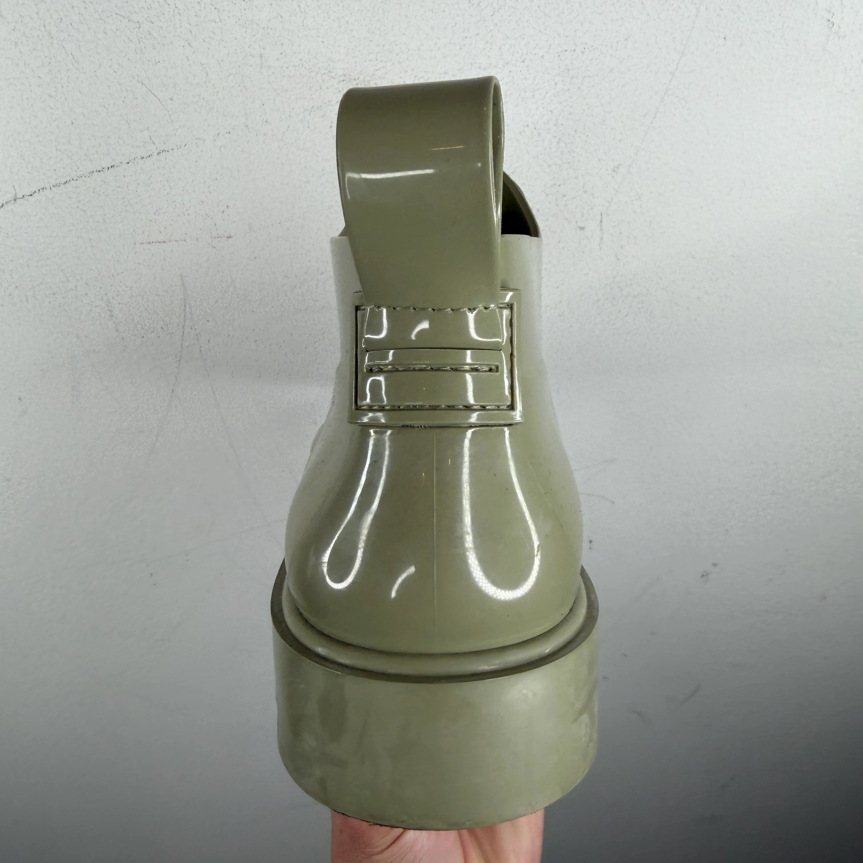Bottega Veneta Green Rubber Stride Rain Boots - Image 8