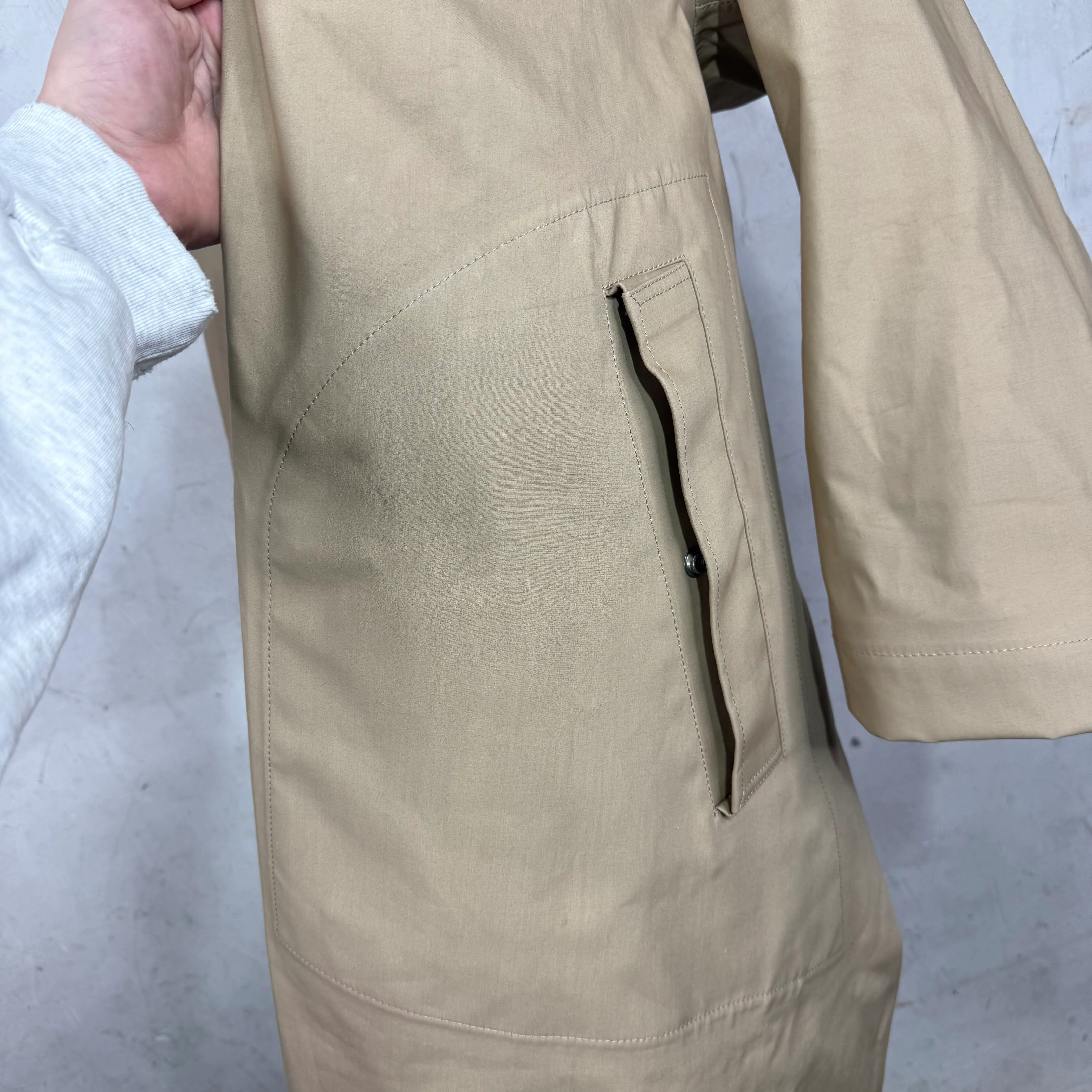 Bottega Veneta Long Beige Coat - Image 10