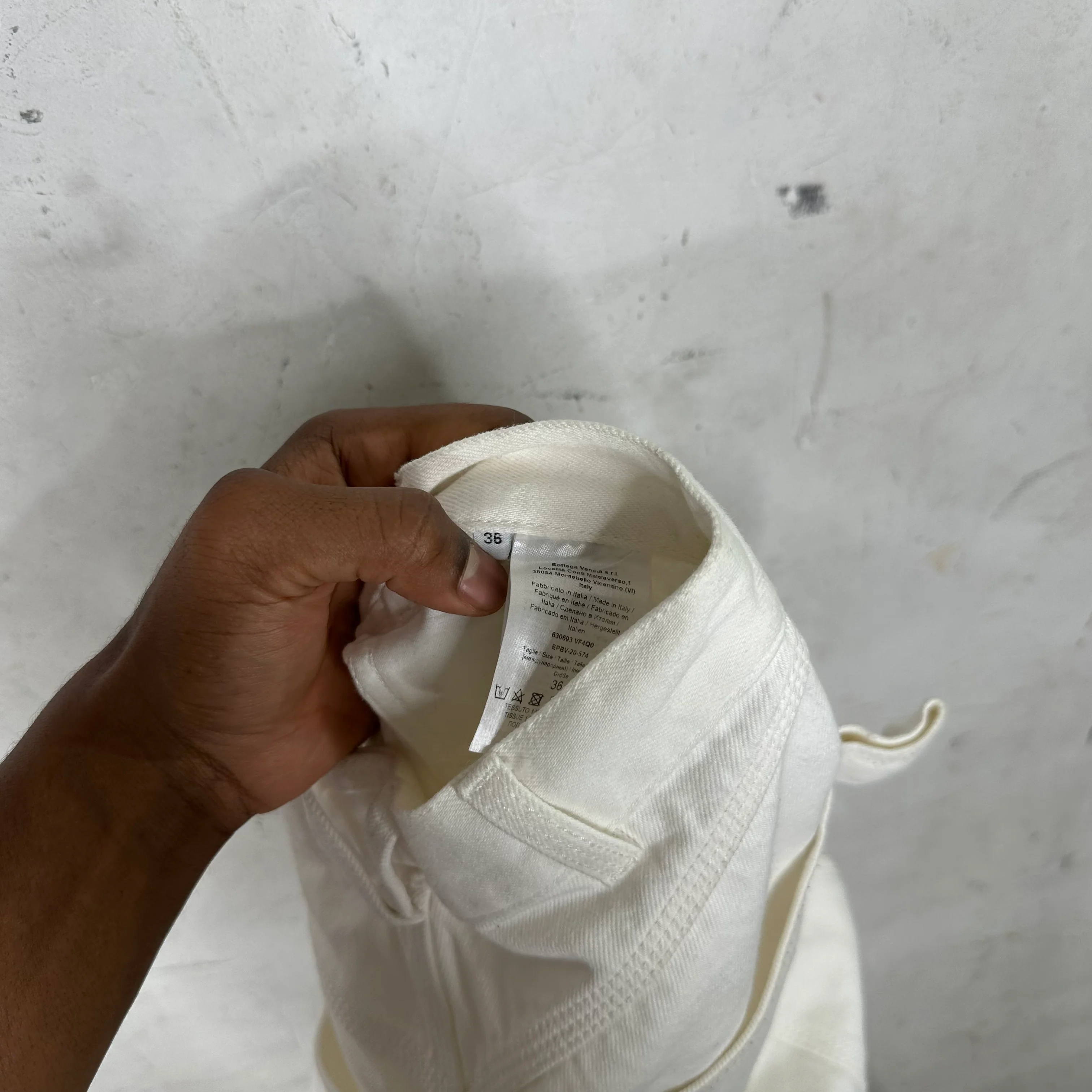 Bottega Veneta Slim White Jeans - Image 3