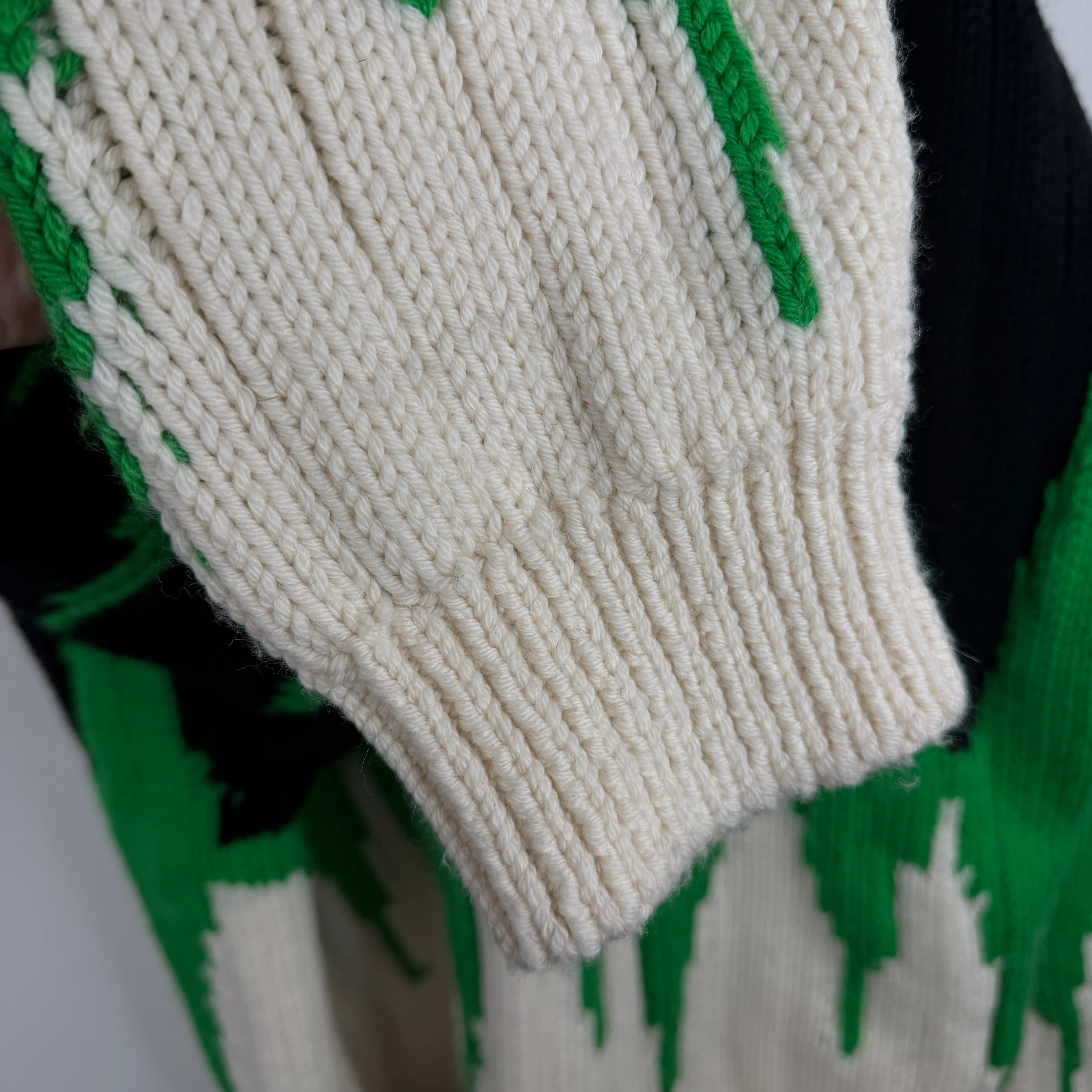 Bottega Veneta Wool Soundwave Split Knit Crewneck - Image 5