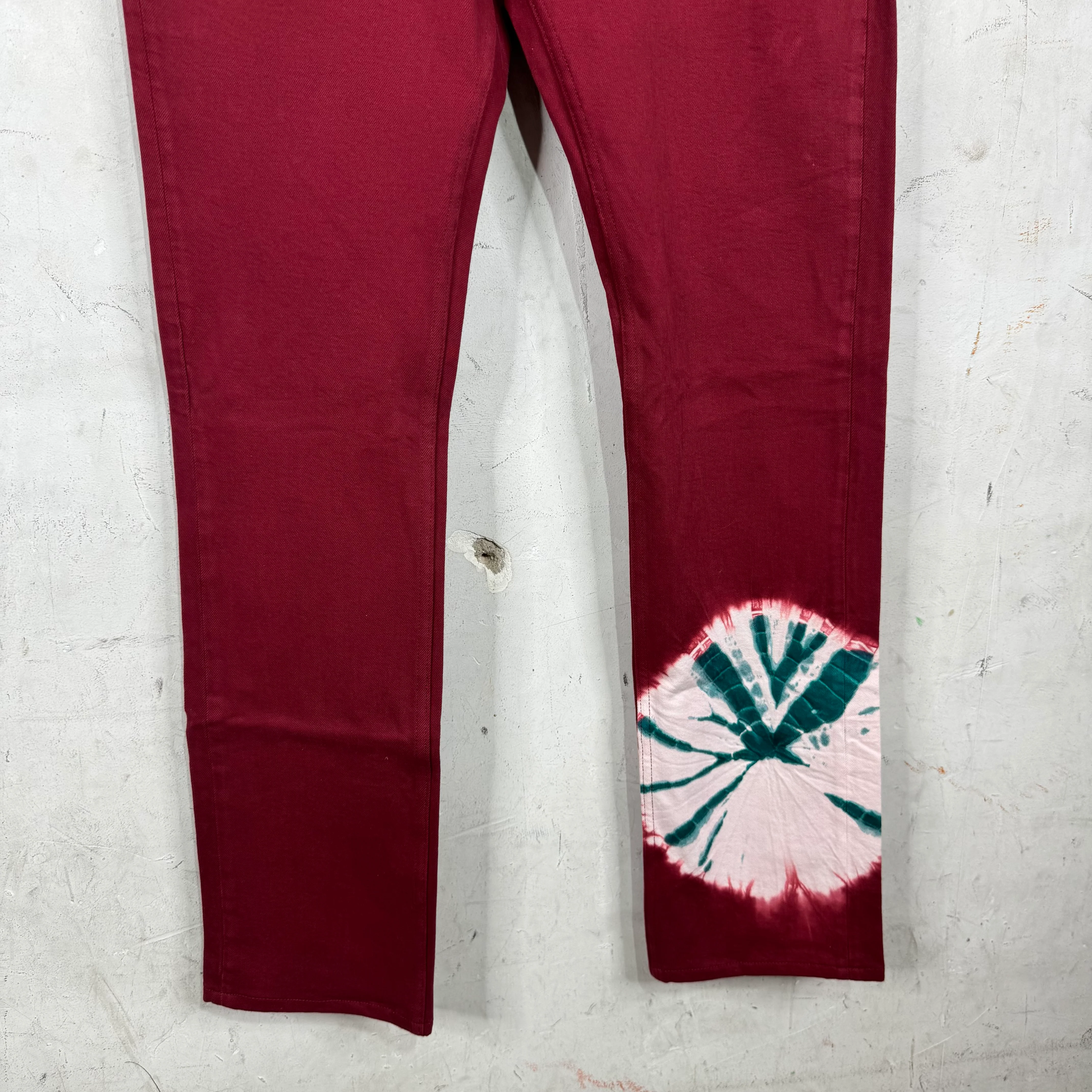 Calvin Klein 205W39NYC Red Tie-Dye Jeans - Image 7