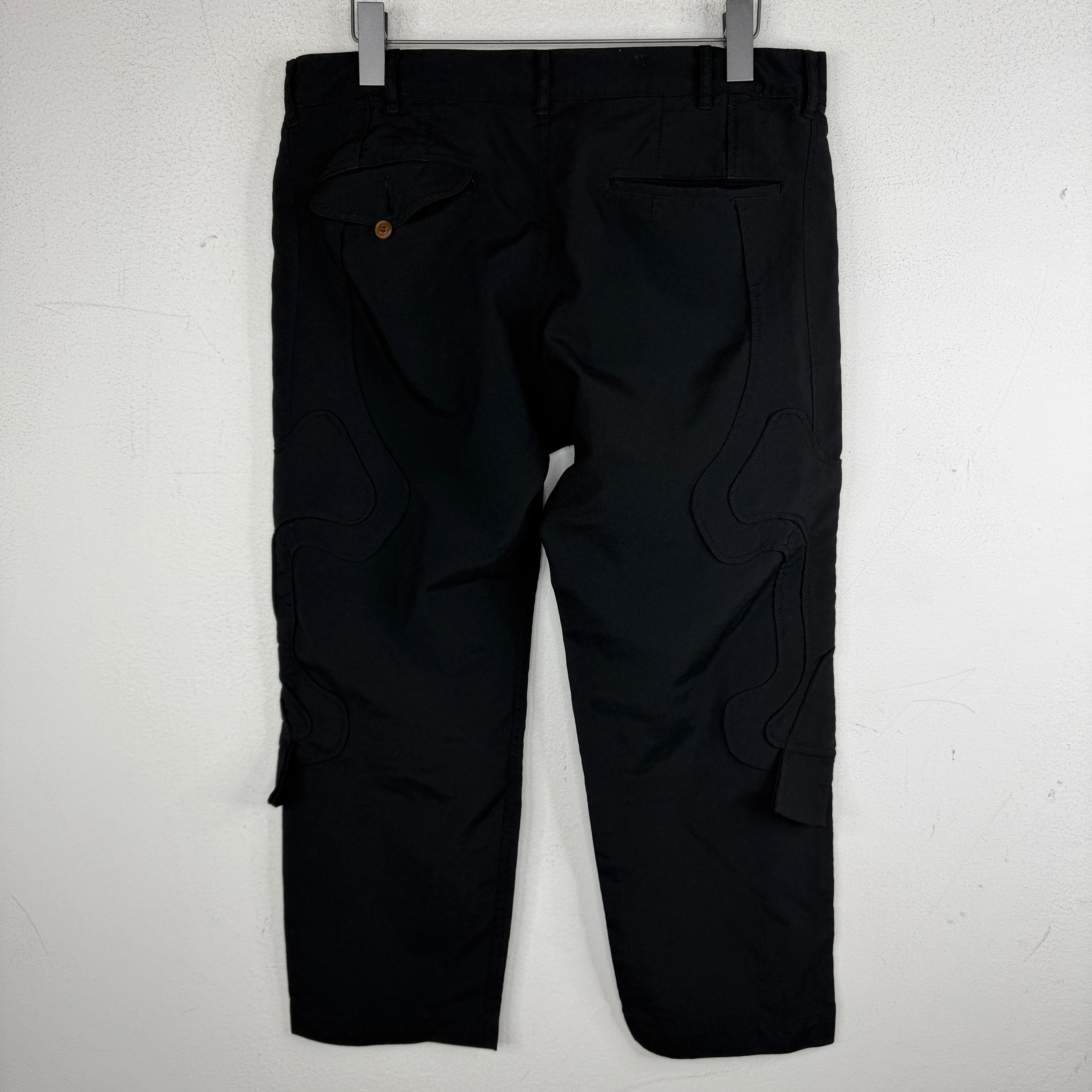 CDG Black Side Patch Paneled Trousers - Image 2