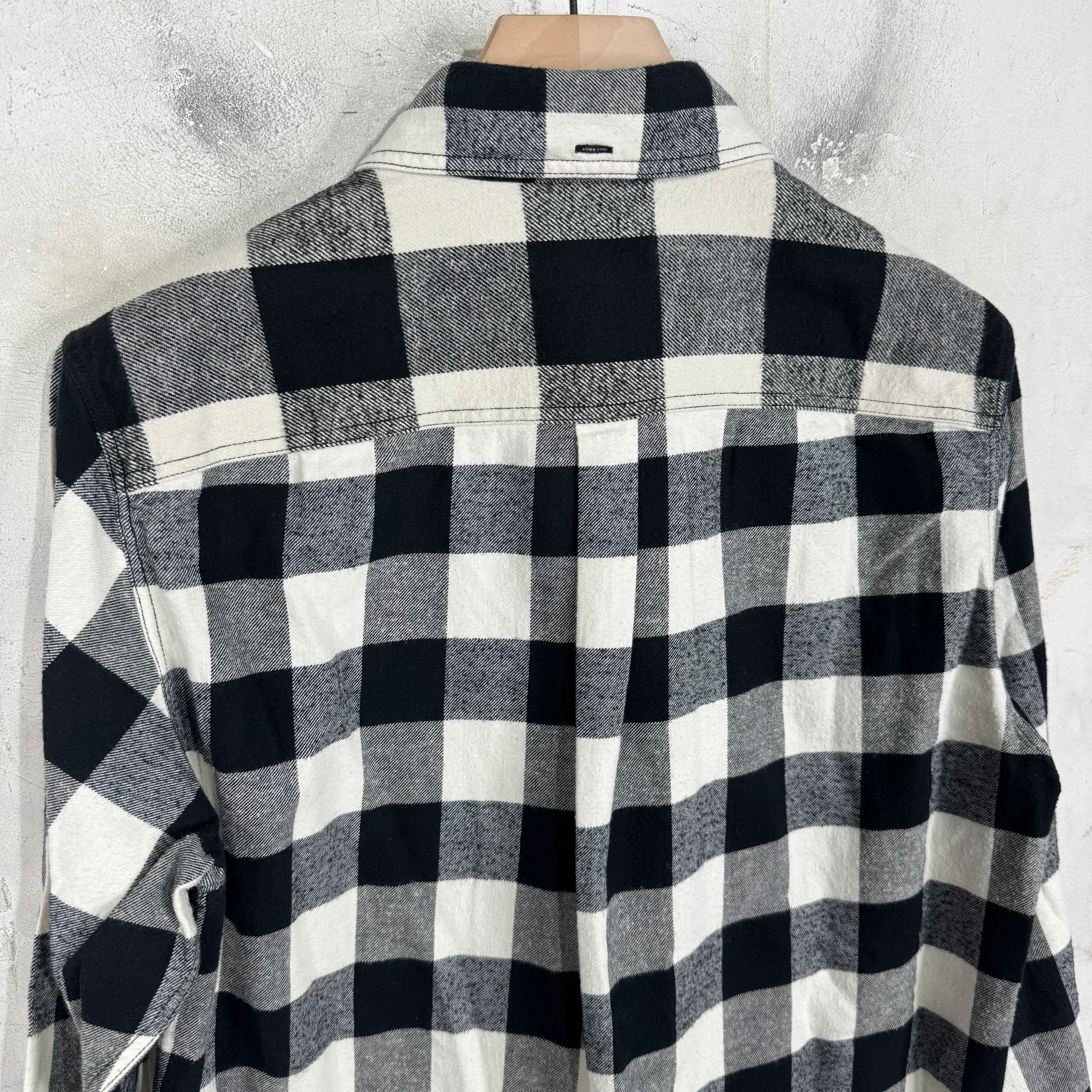 CDG Ganryu White/Black Patchwork Button Up - Image 7