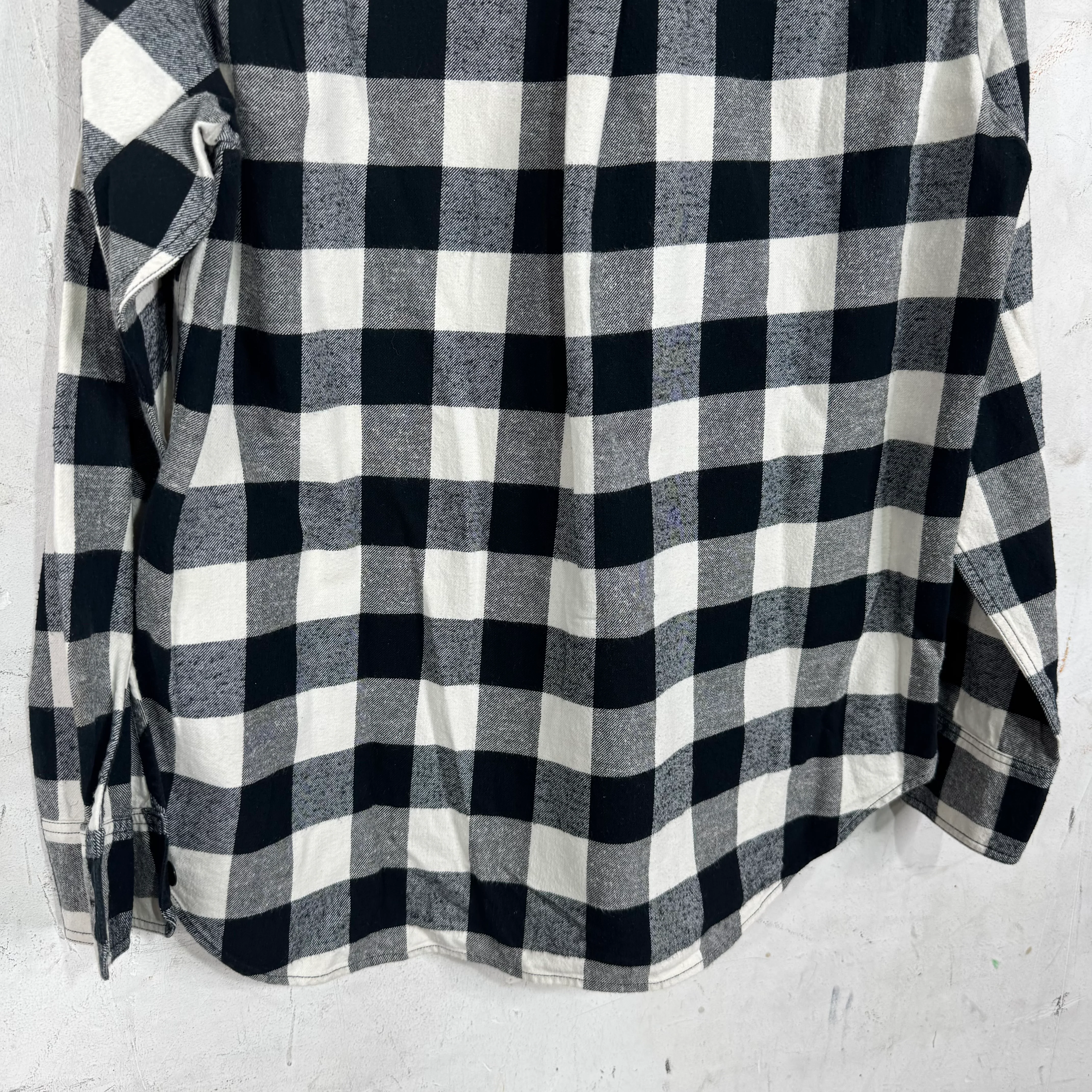 CDG Ganryu White/Black Patchwork Button Up - Image 8