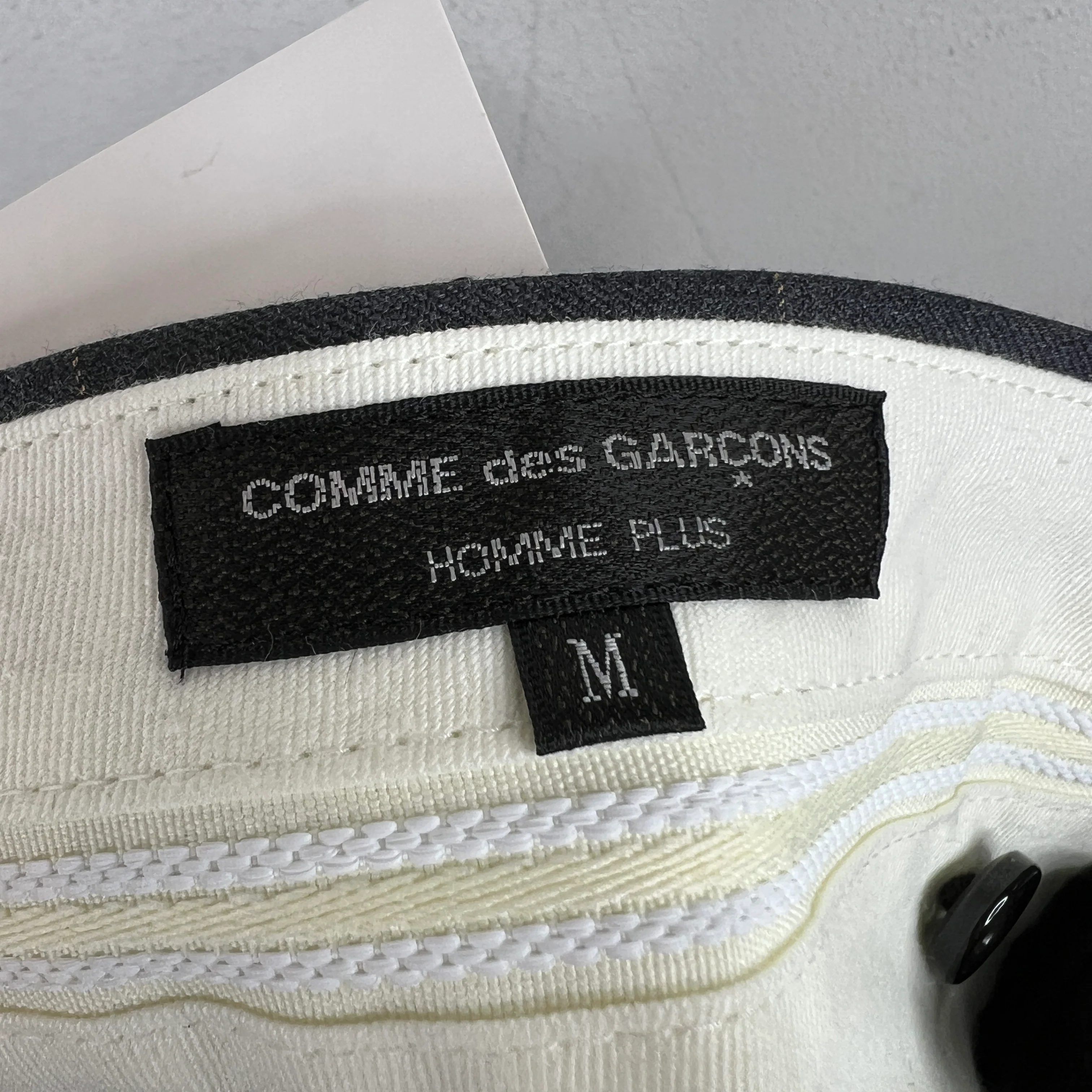 CDG Grey Plaid Trousers - Image 3