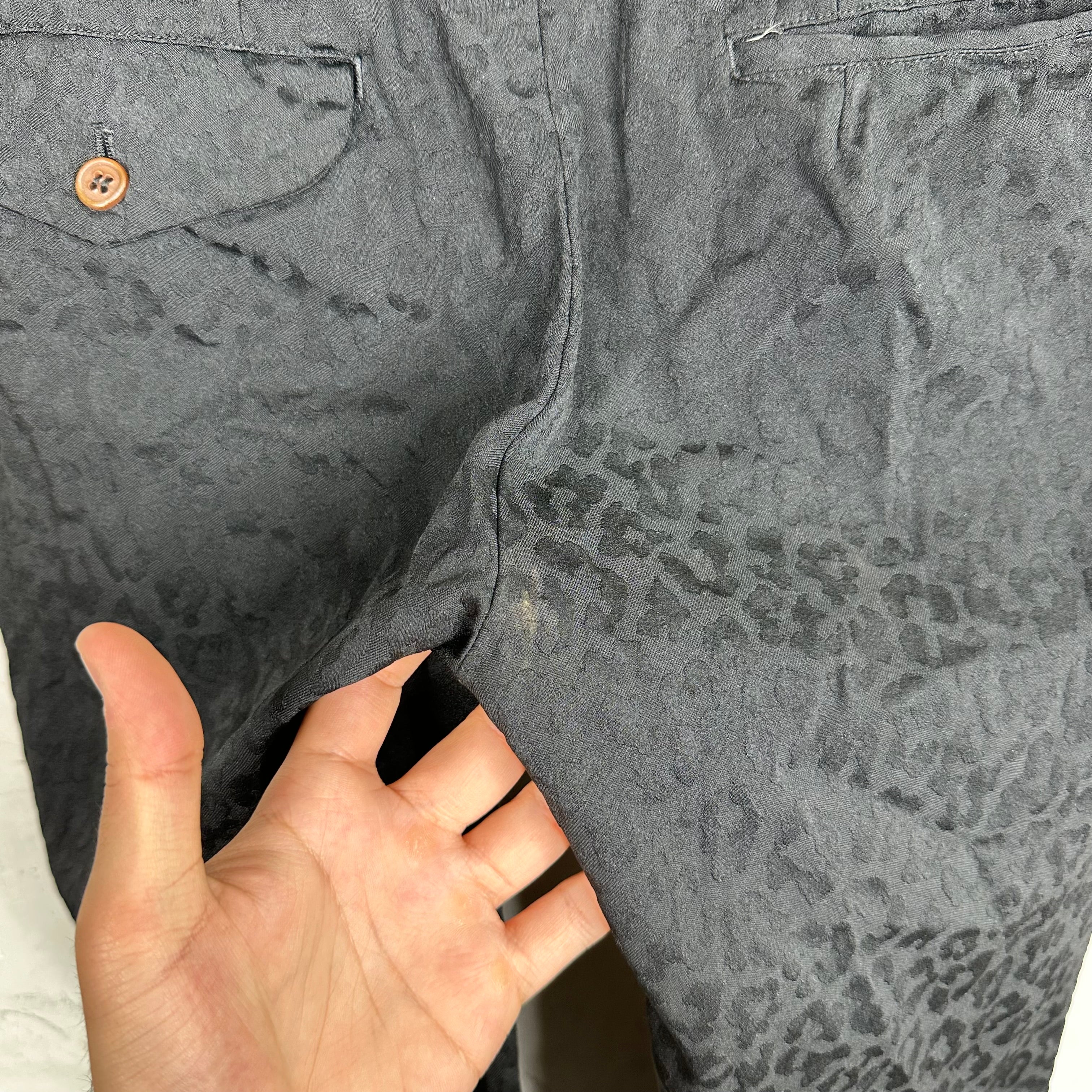 CDG Homme Leopard Printed Trousers - Image 5