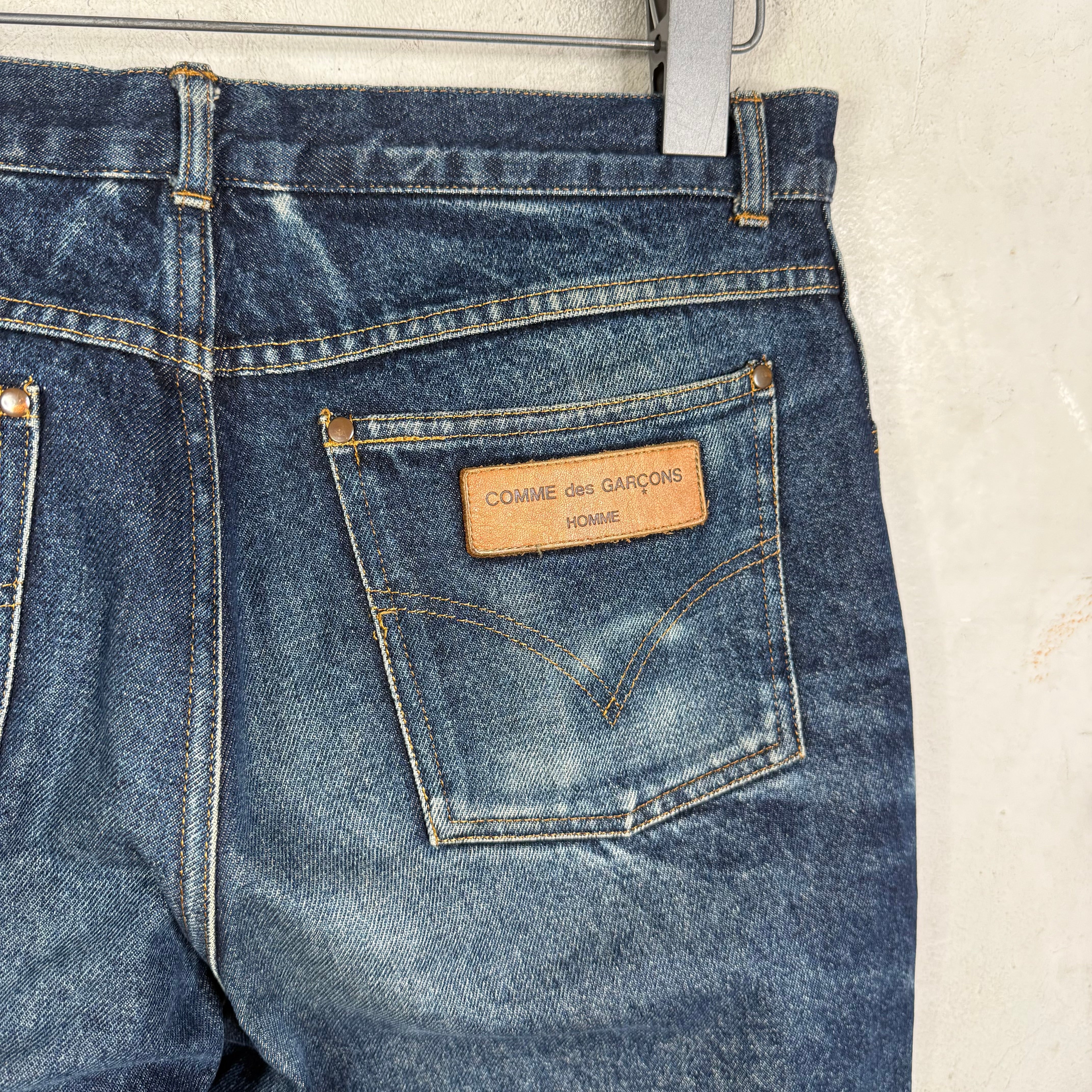 CDG Homme Washed Blue Jeans - Image 4