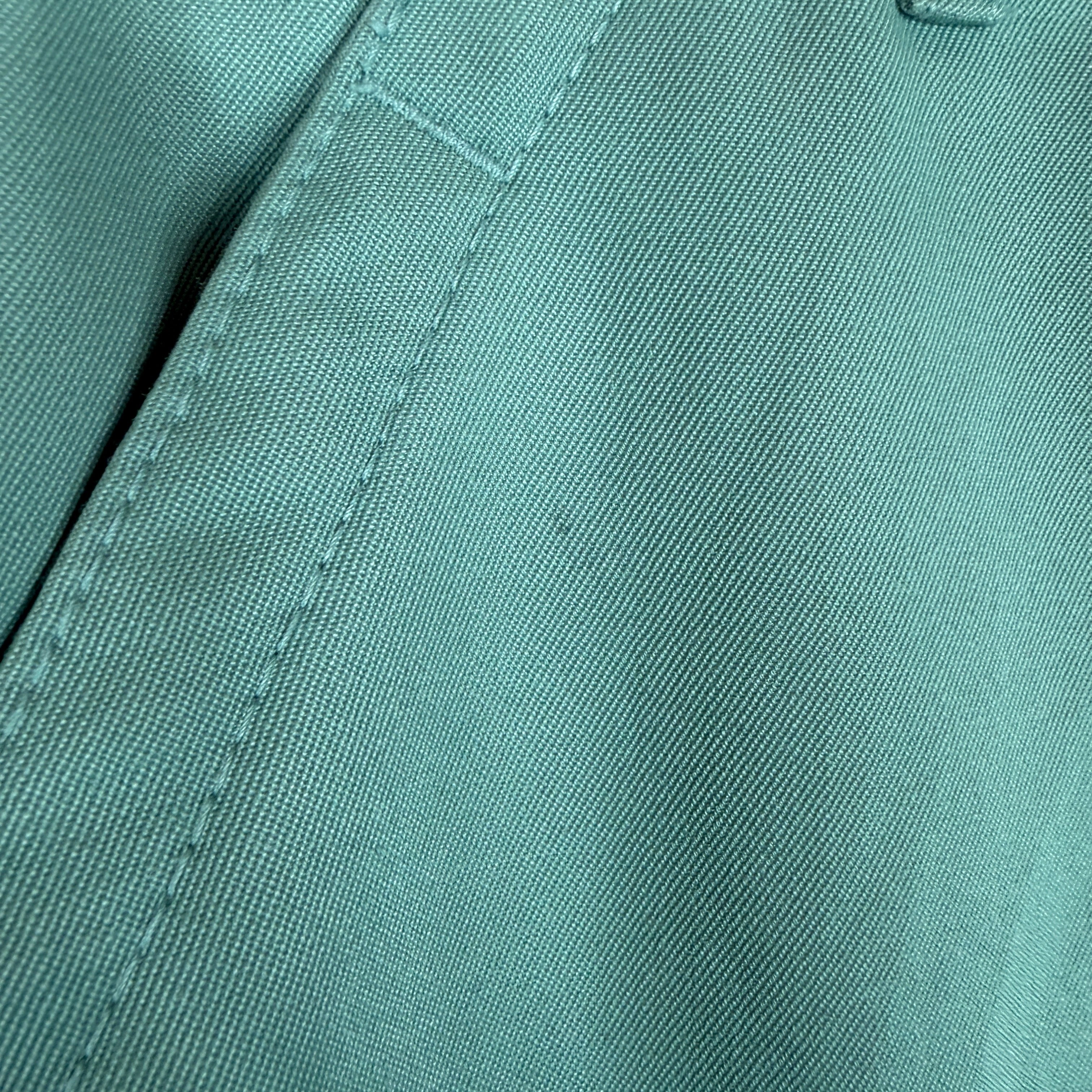 CDG Teal Button Waist Pants - Image 9