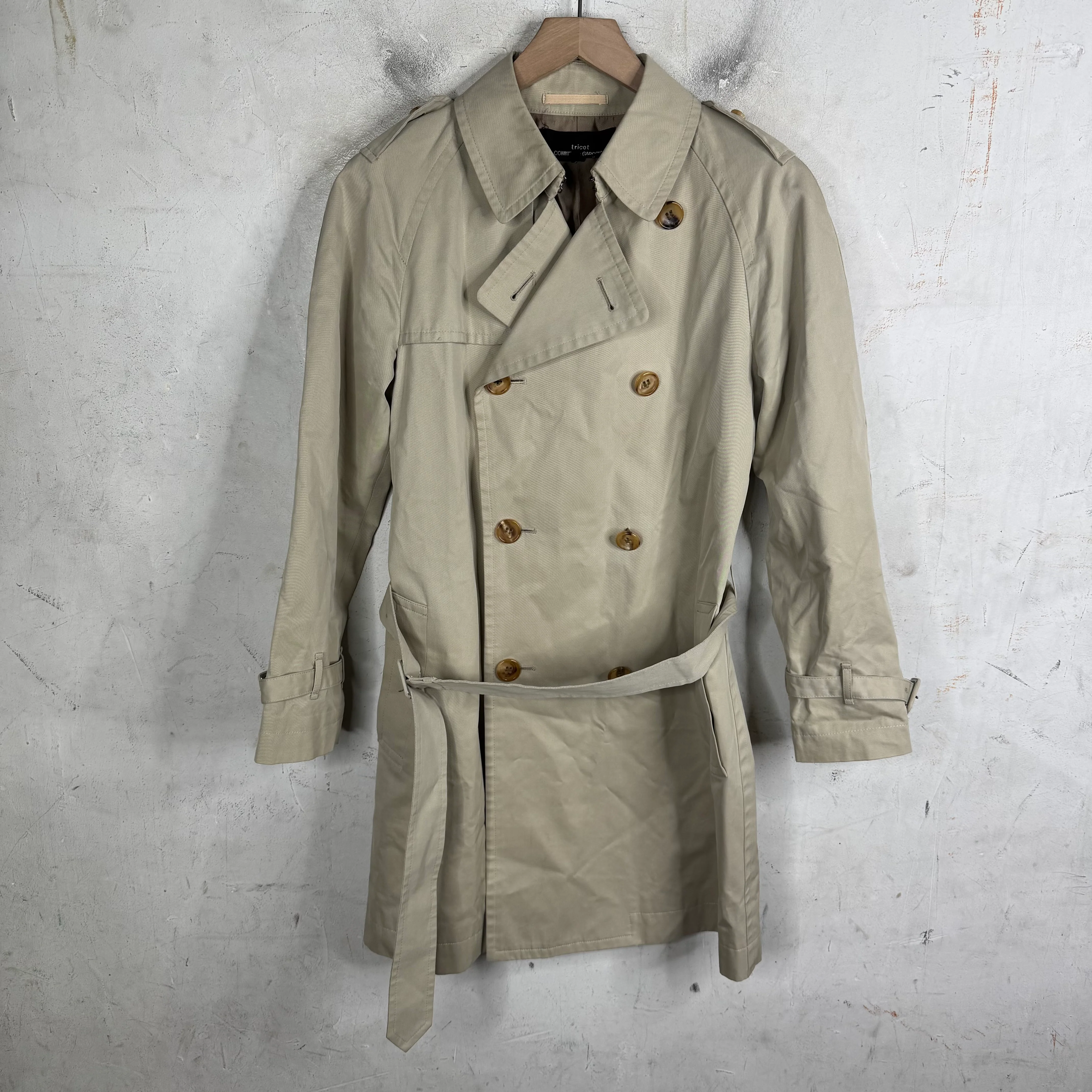 CDG Tricot Short Trench Coat