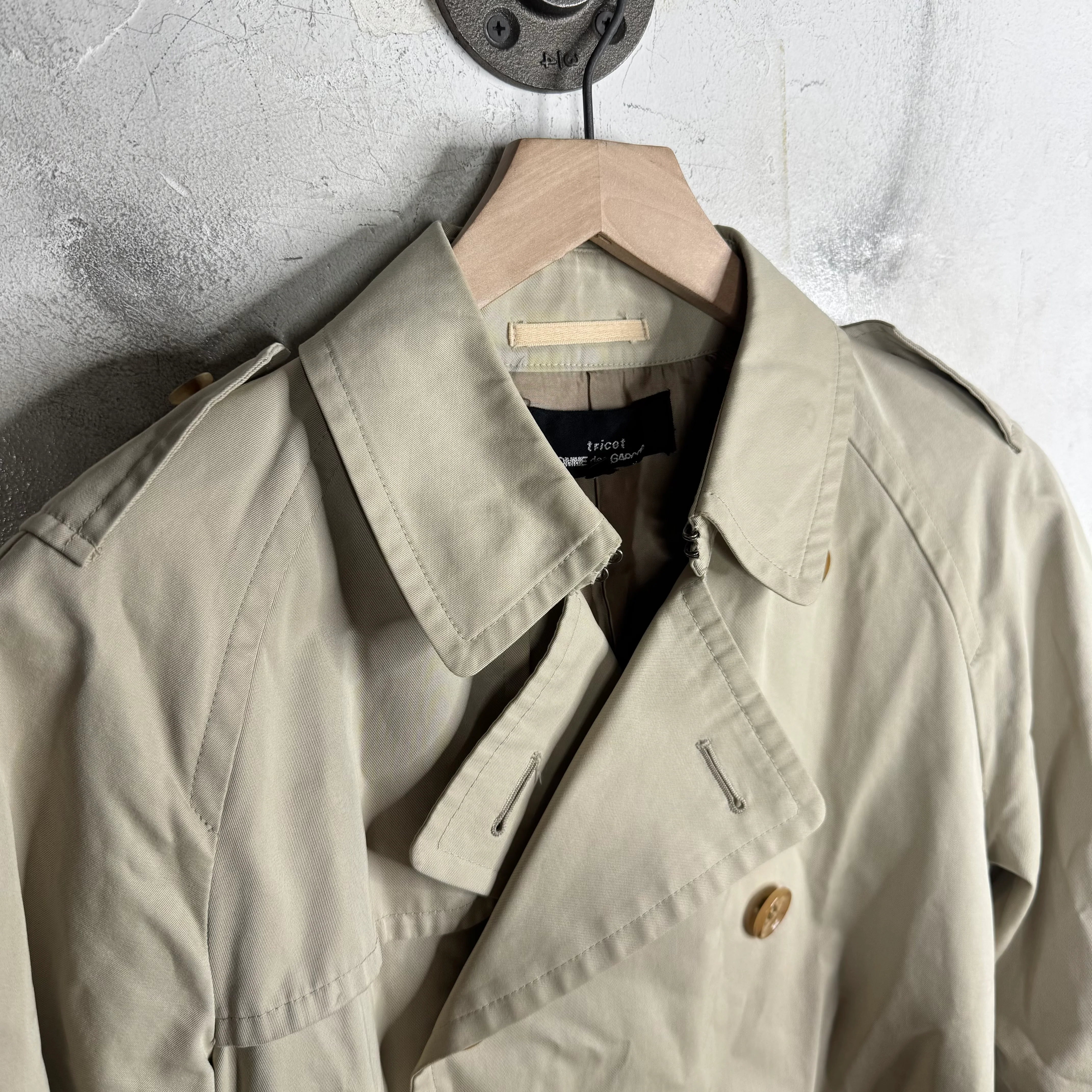 CDG Tricot Short Trench Coat - Image 4