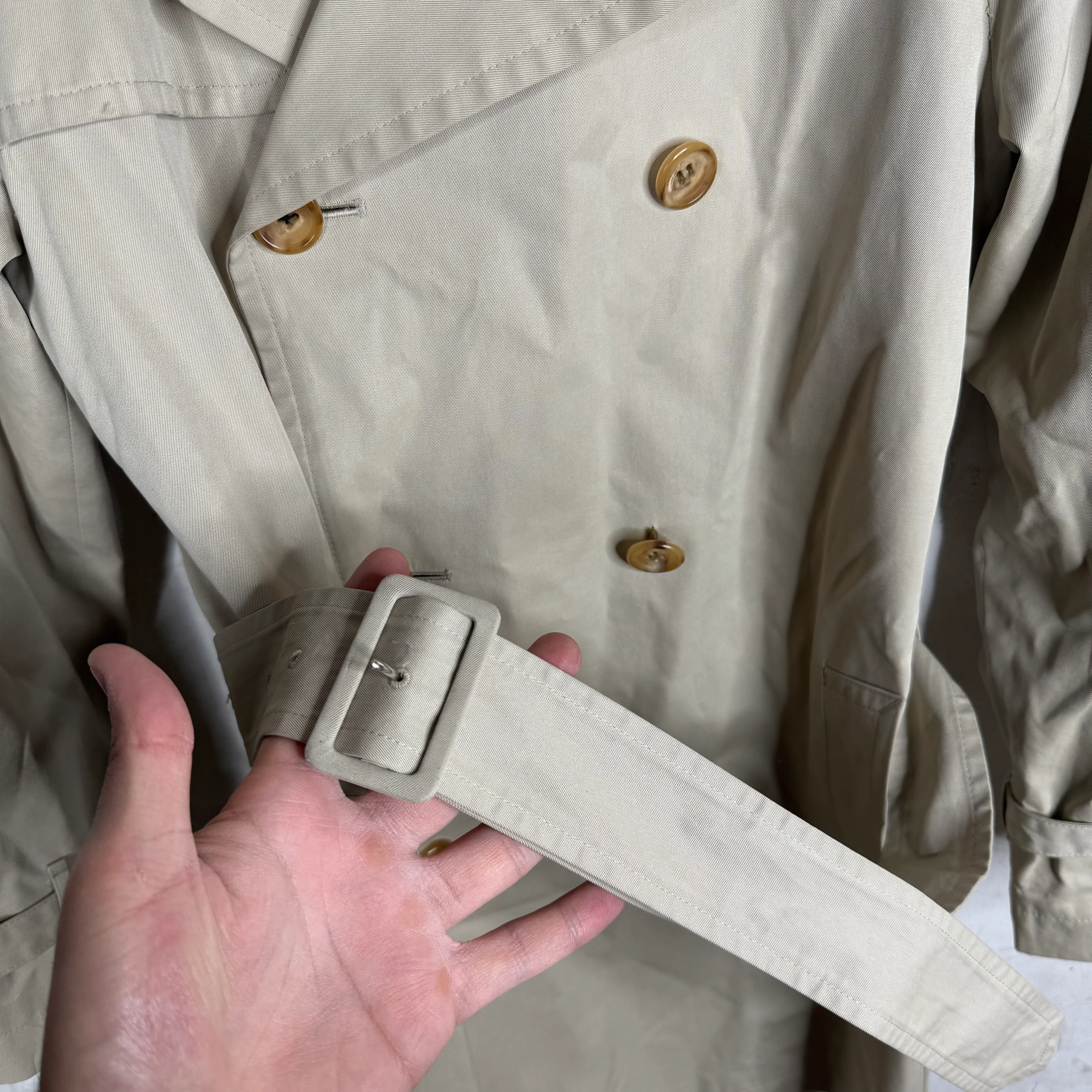 CDG Tricot Short Trench Coat - Image 6