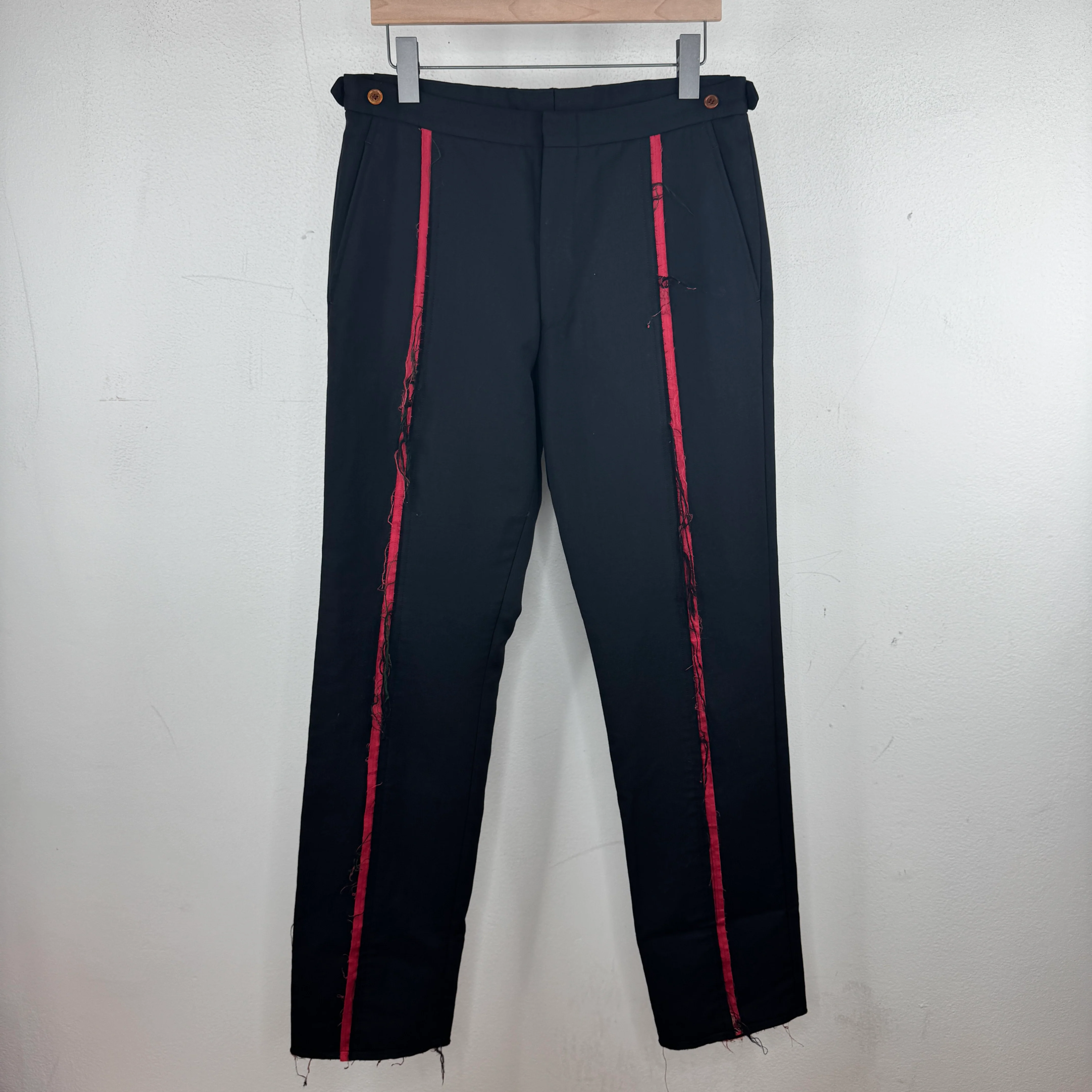 CDGH+ Distressed Plaid Cuff Trousers