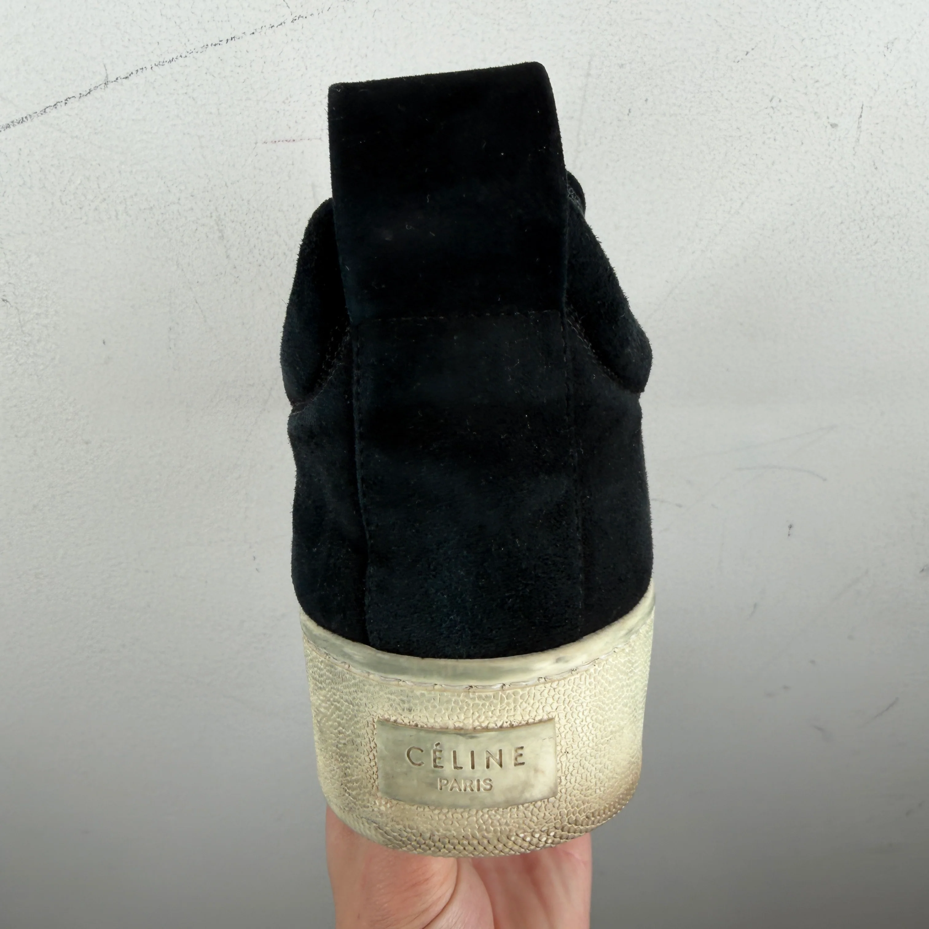 Celine Black Slip On Sneakers - Image 3