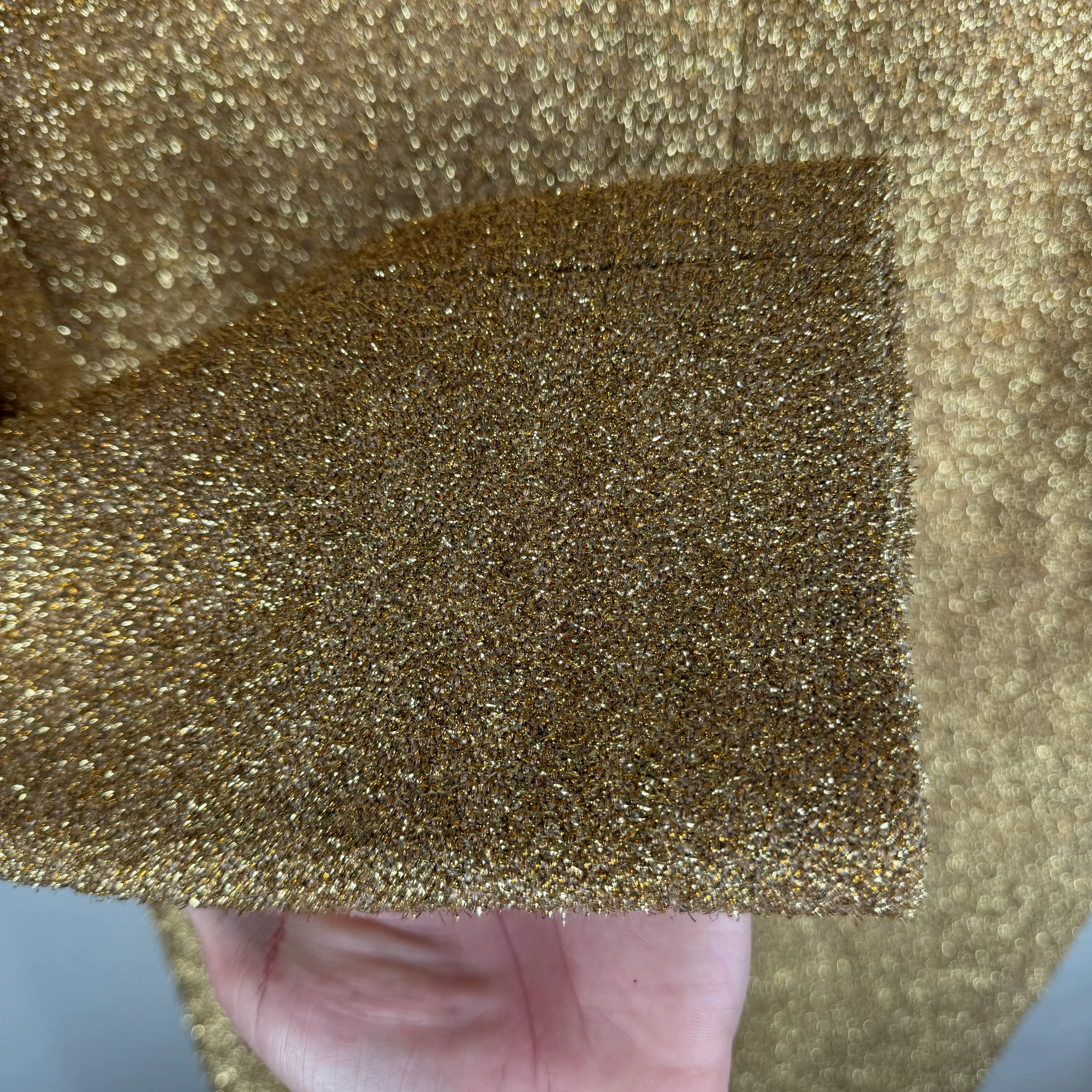 Celine Gold Metallic Tweed Coat - Image 10