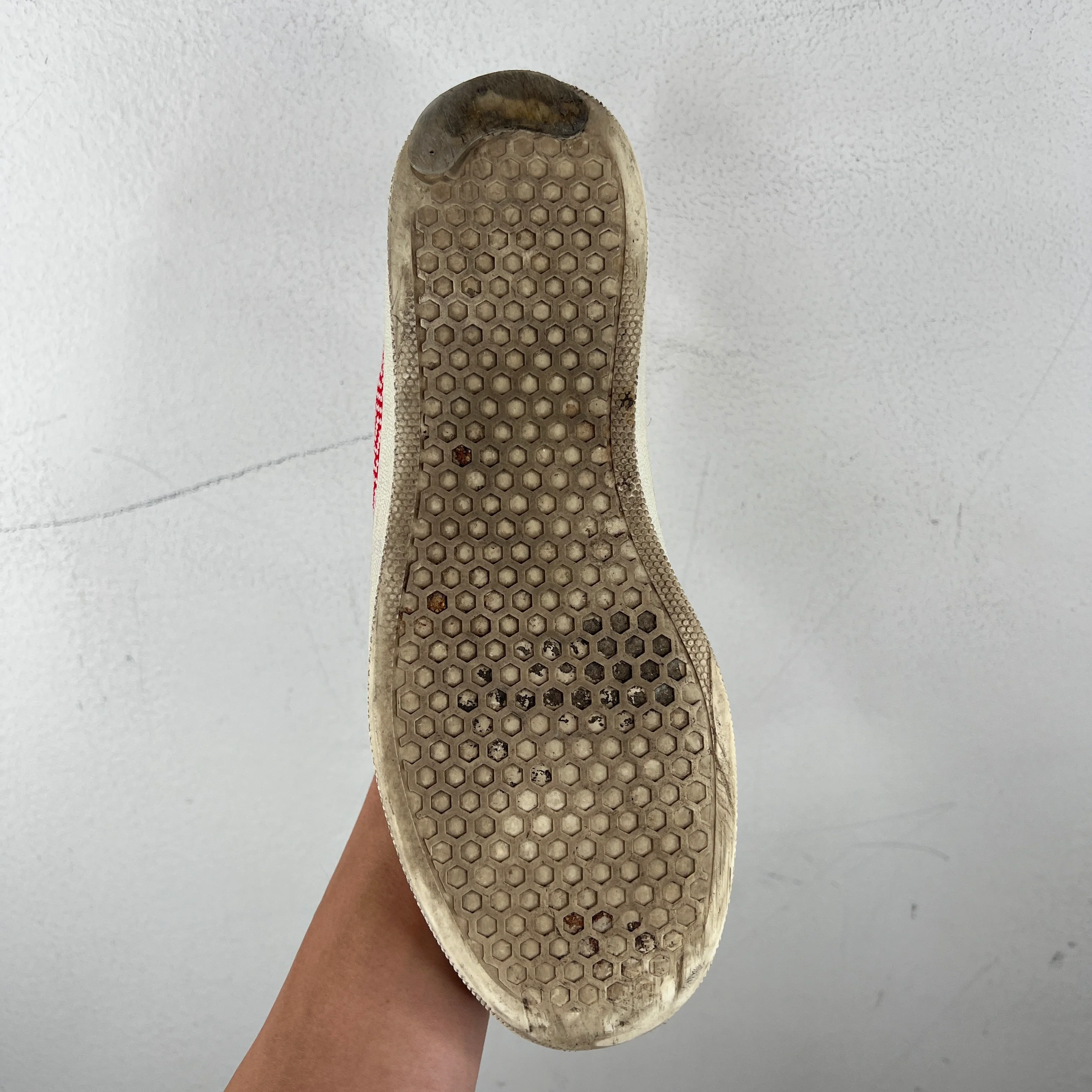 Celine Red Patterned Slip Ons - Image 12