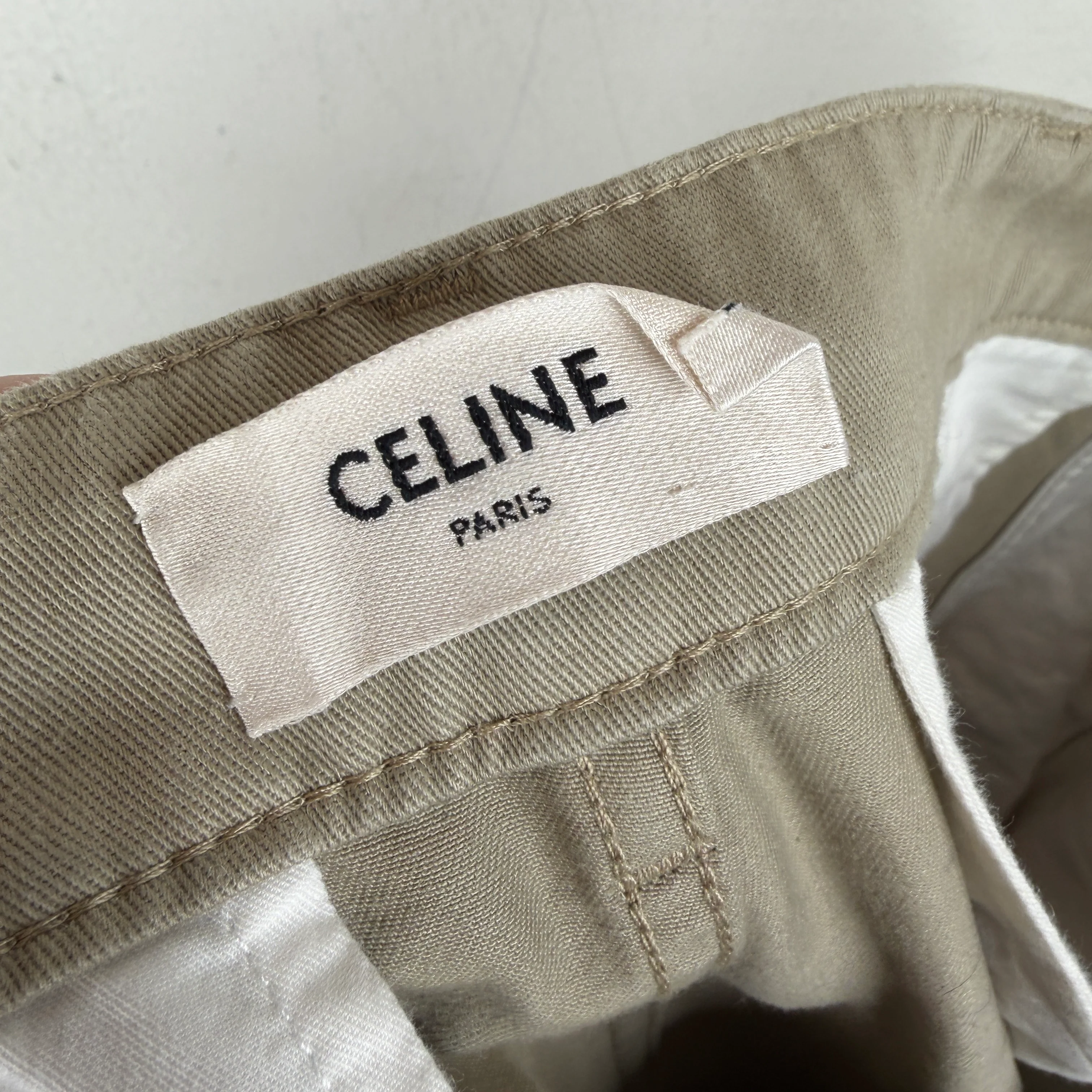 Celine Straight Leg Khaki Pants - Image 3