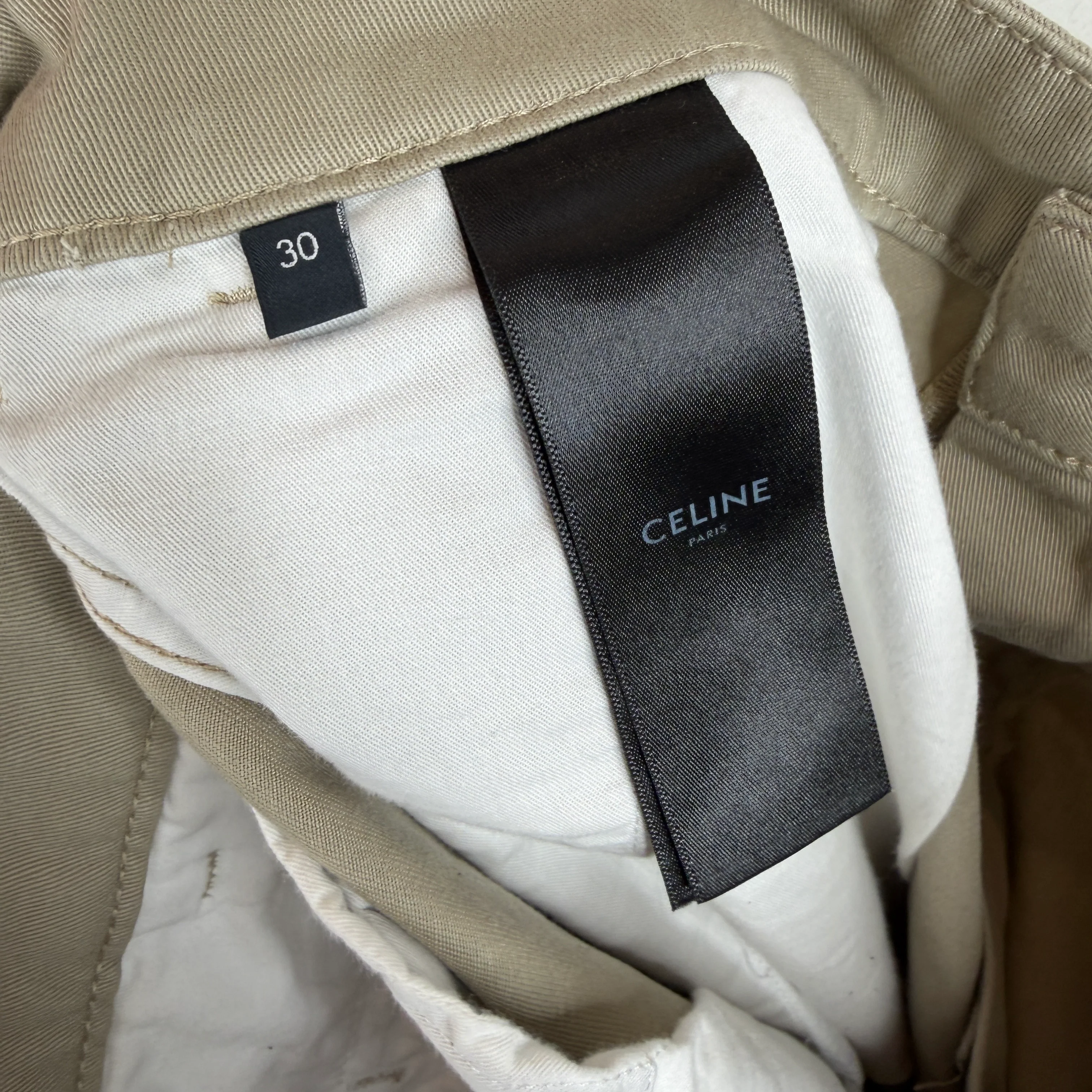 Celine Straight Leg Khaki Pants - Image 4