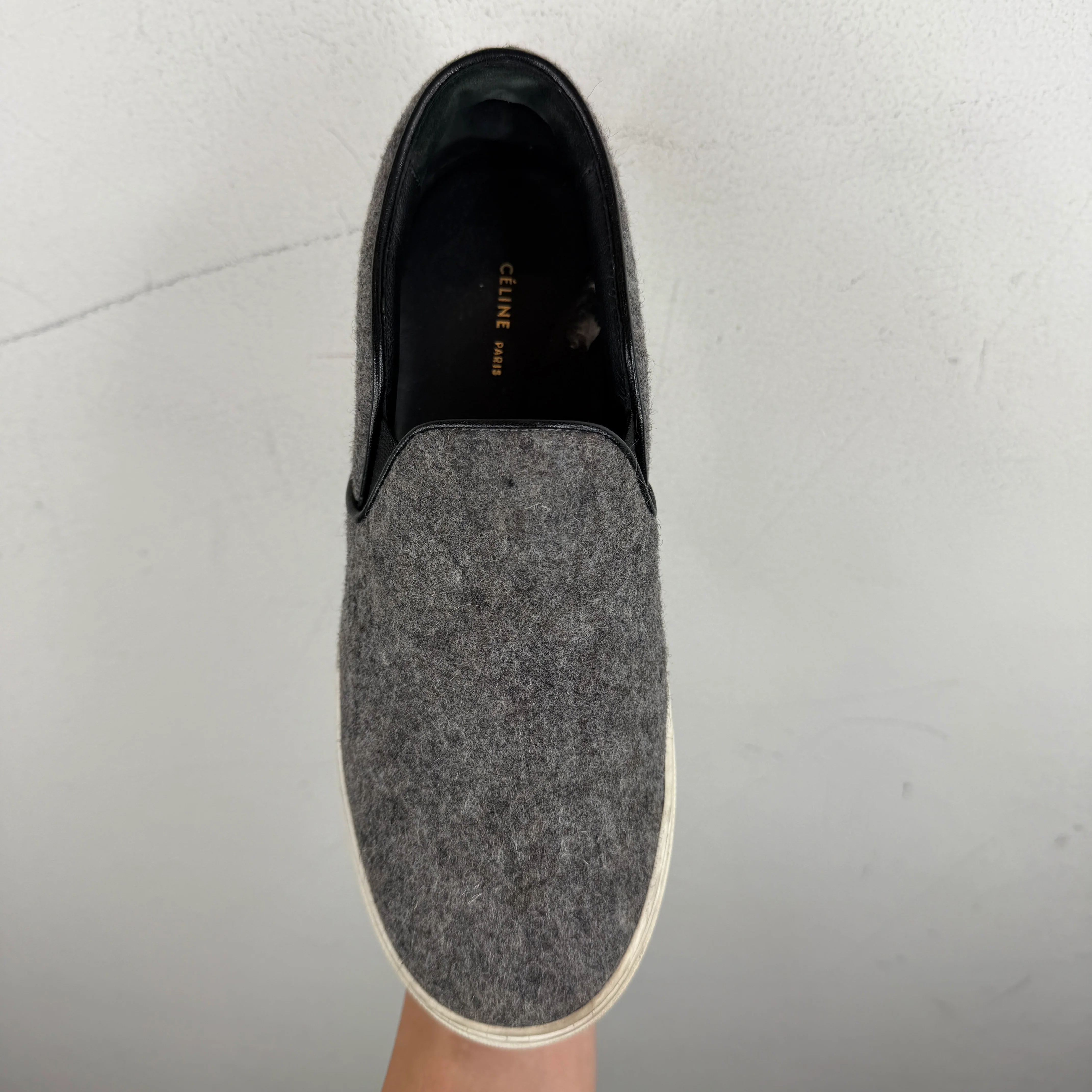 Celine Wool Slip On Sneakers - Image 5