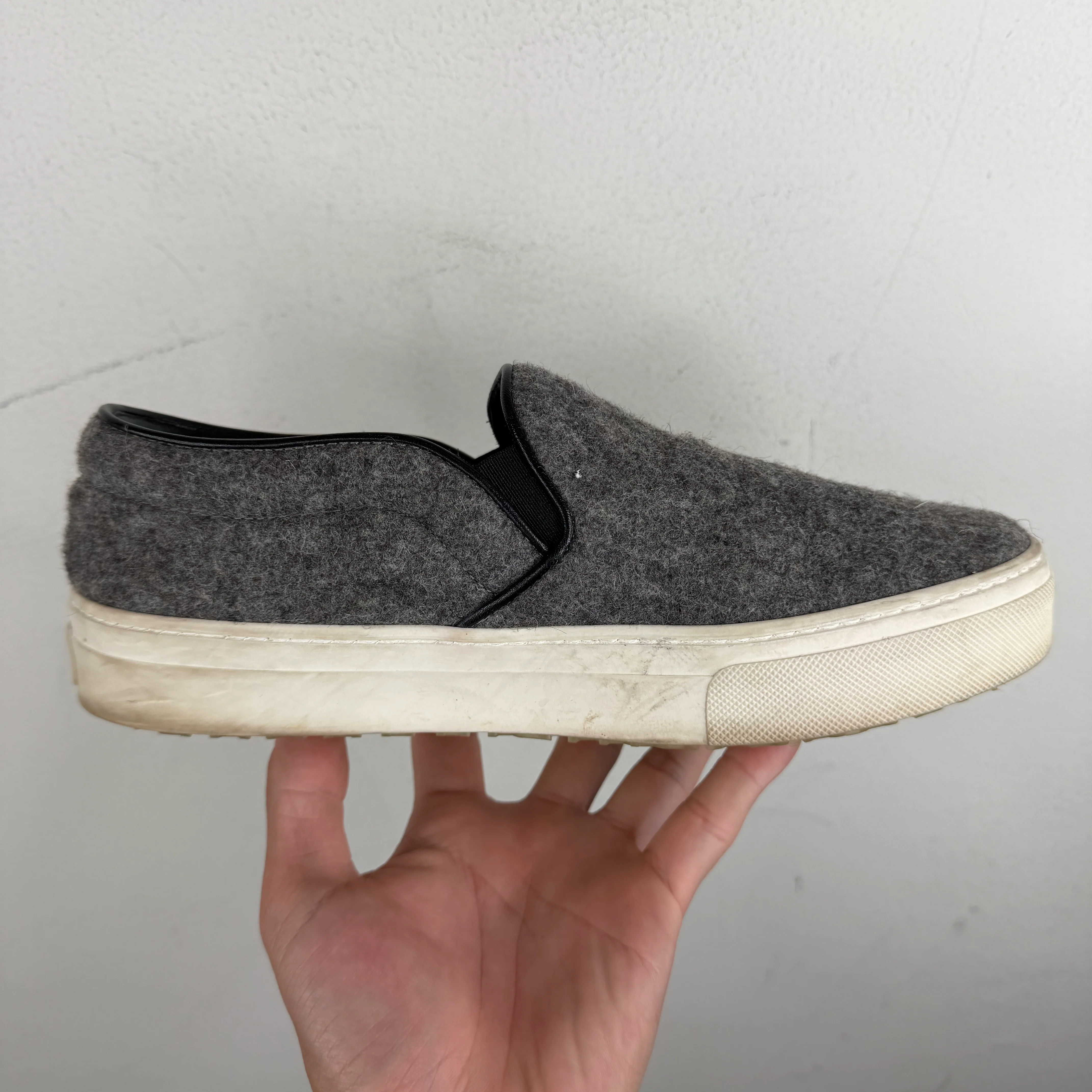 Celine Wool Slip On Sneakers - Image 9