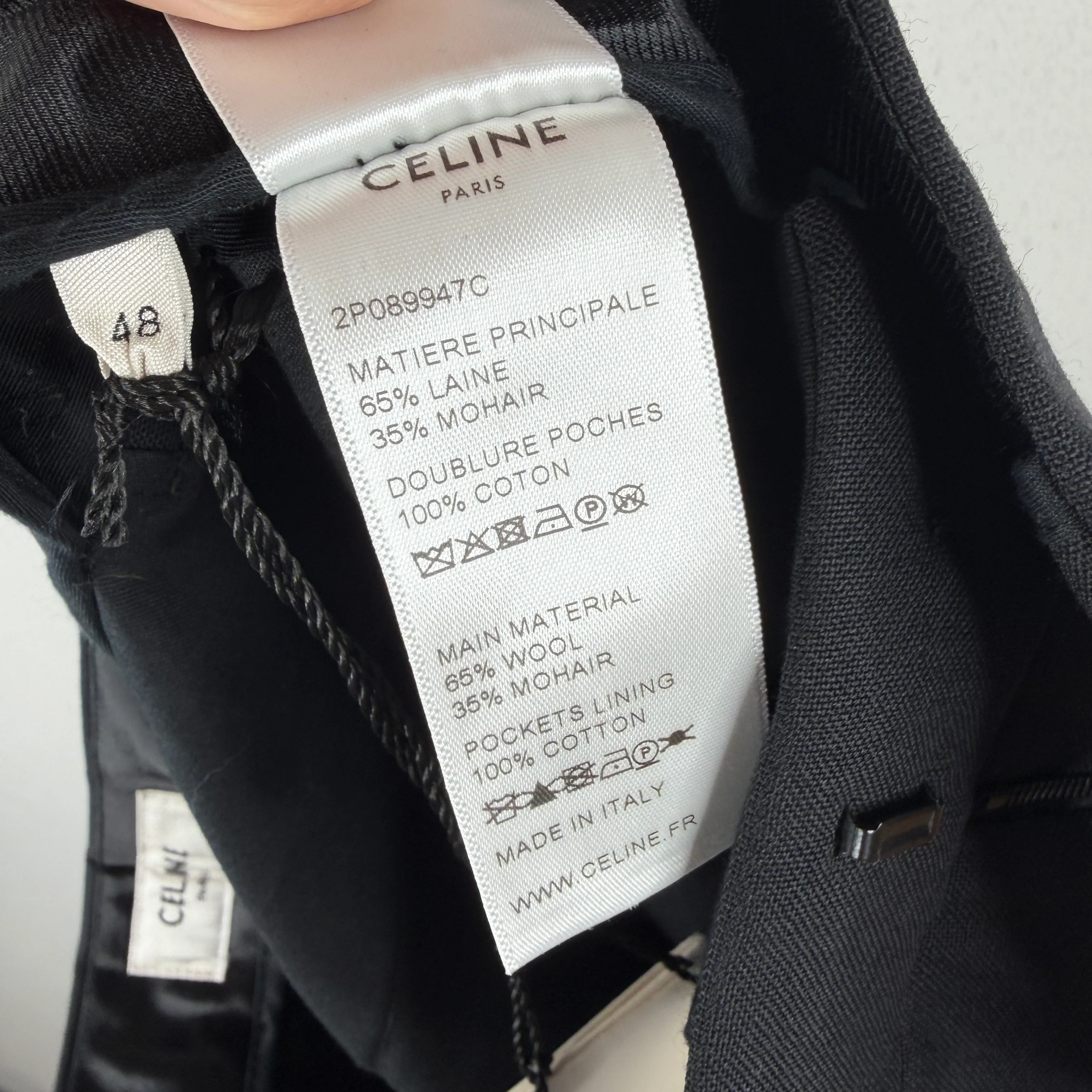 Celine Wool Trouser Pants - Image 5
