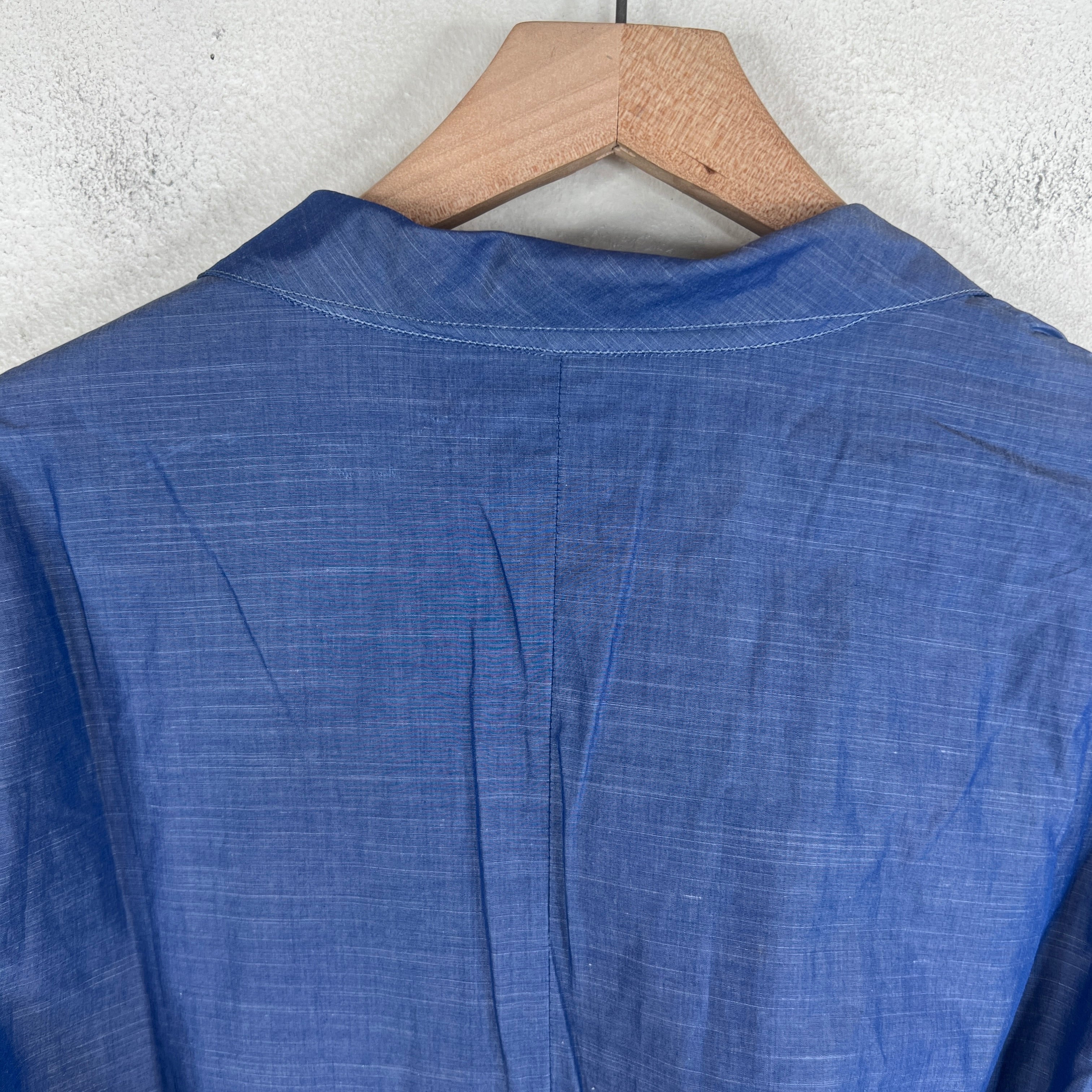 Chanel Blue Button Up Thin Blazer Jacket - Image 10