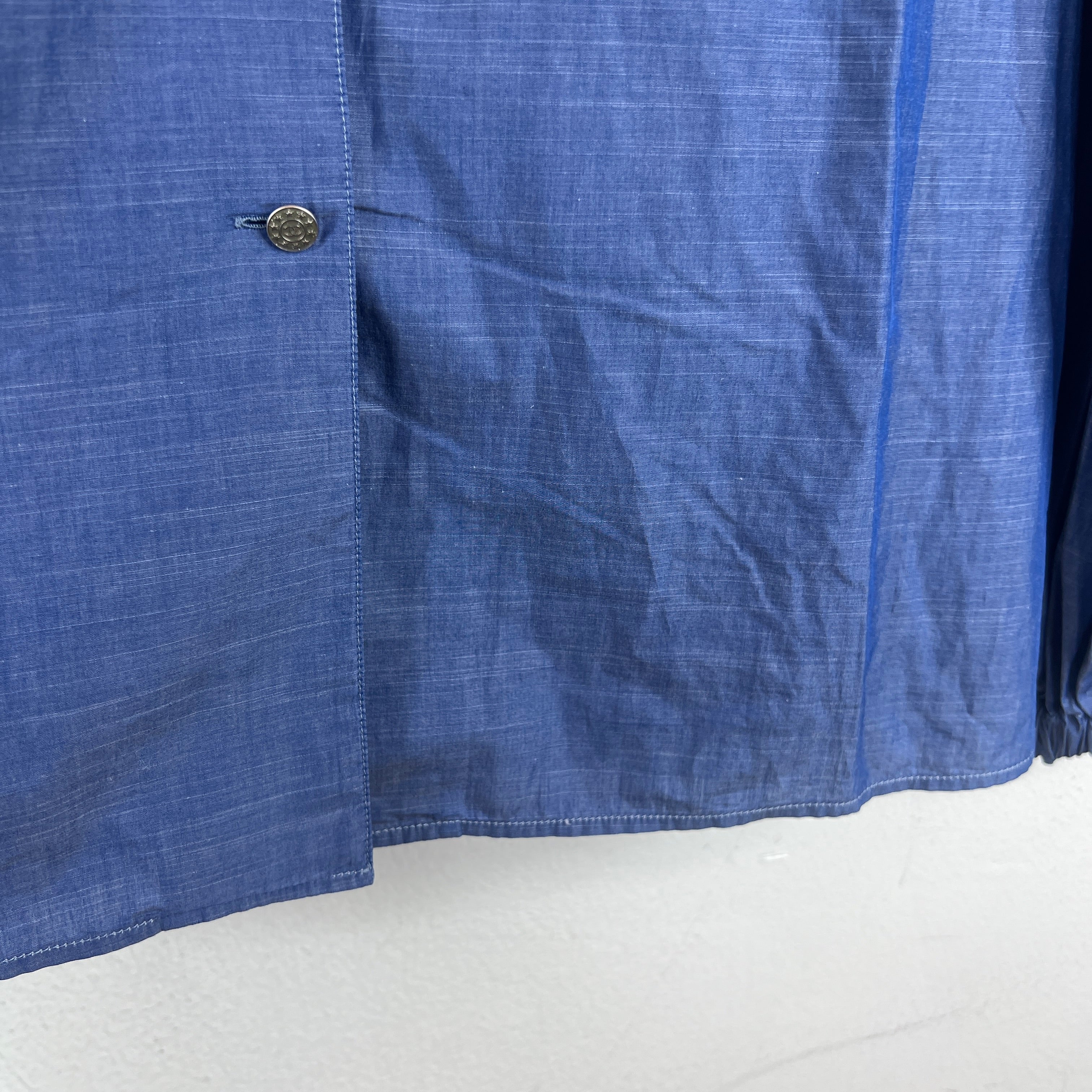 Chanel Blue Button Up Thin Blazer Jacket - Image 9