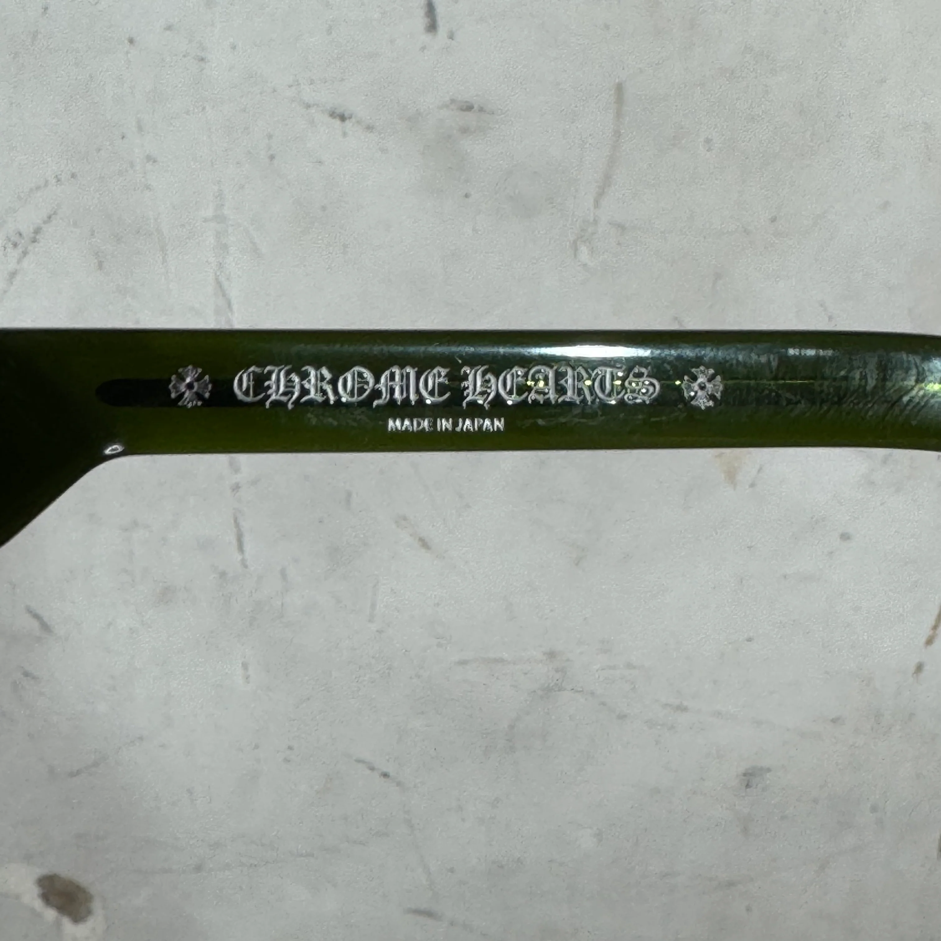 Chrome Hearts Girth Quake Green Translucent Sunglasses - Image 4