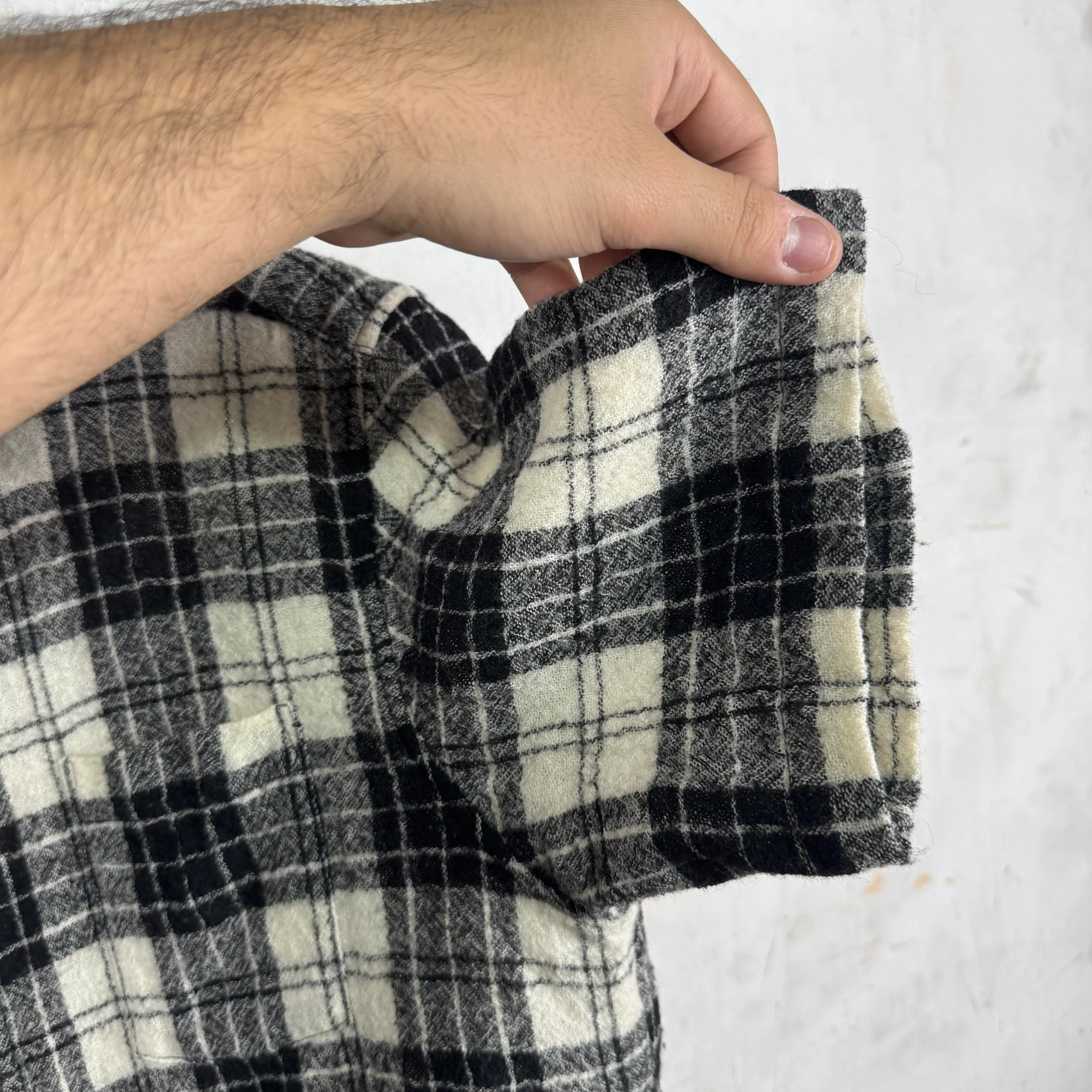 Chrome Hearts Plaid Wool Zipped S/S Shirt - Image 7