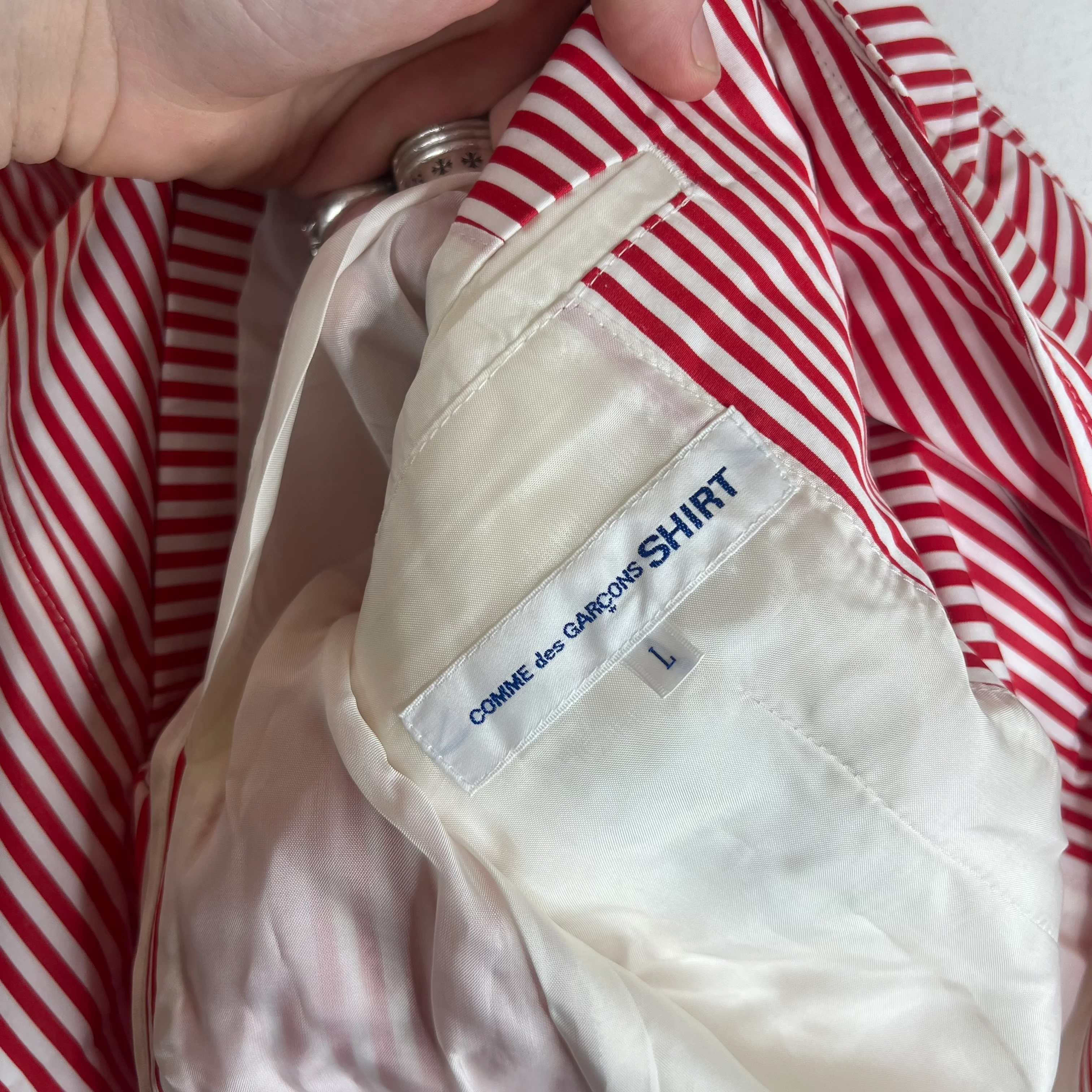 Comme Des Garcon Striped Blazer - Image 3