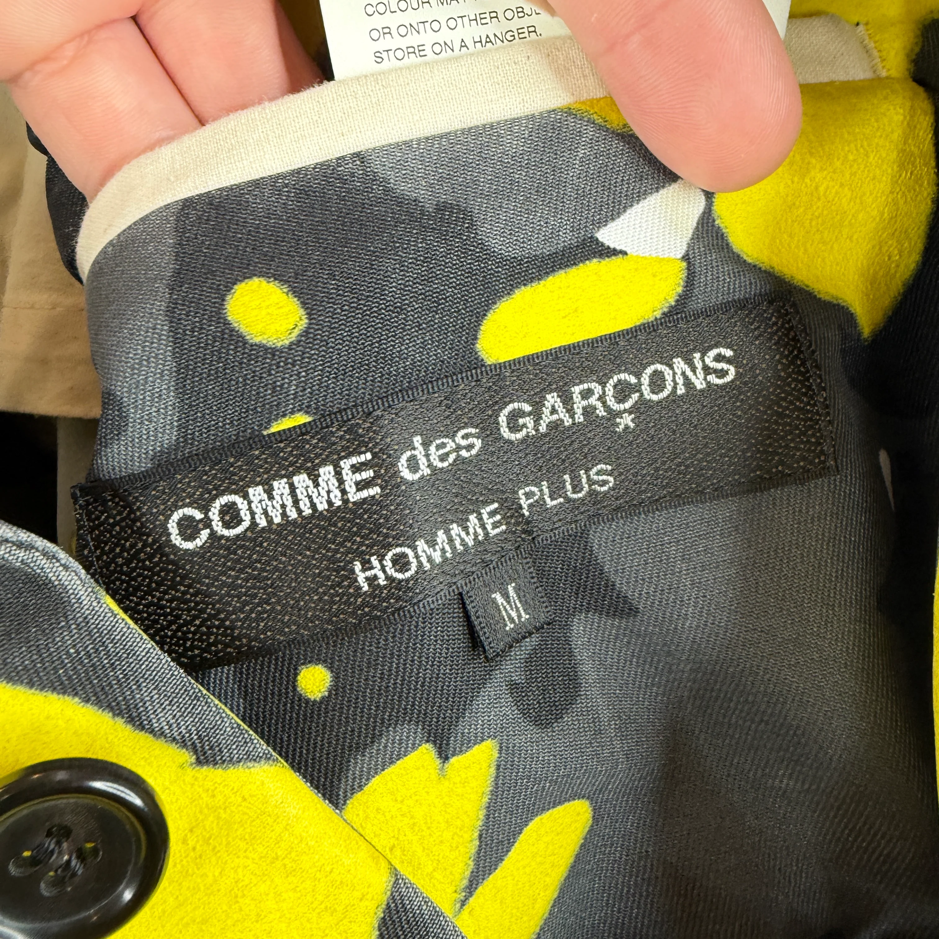 CDG Homme Plus Yellow Camo Car Mold Blazer - Image 3