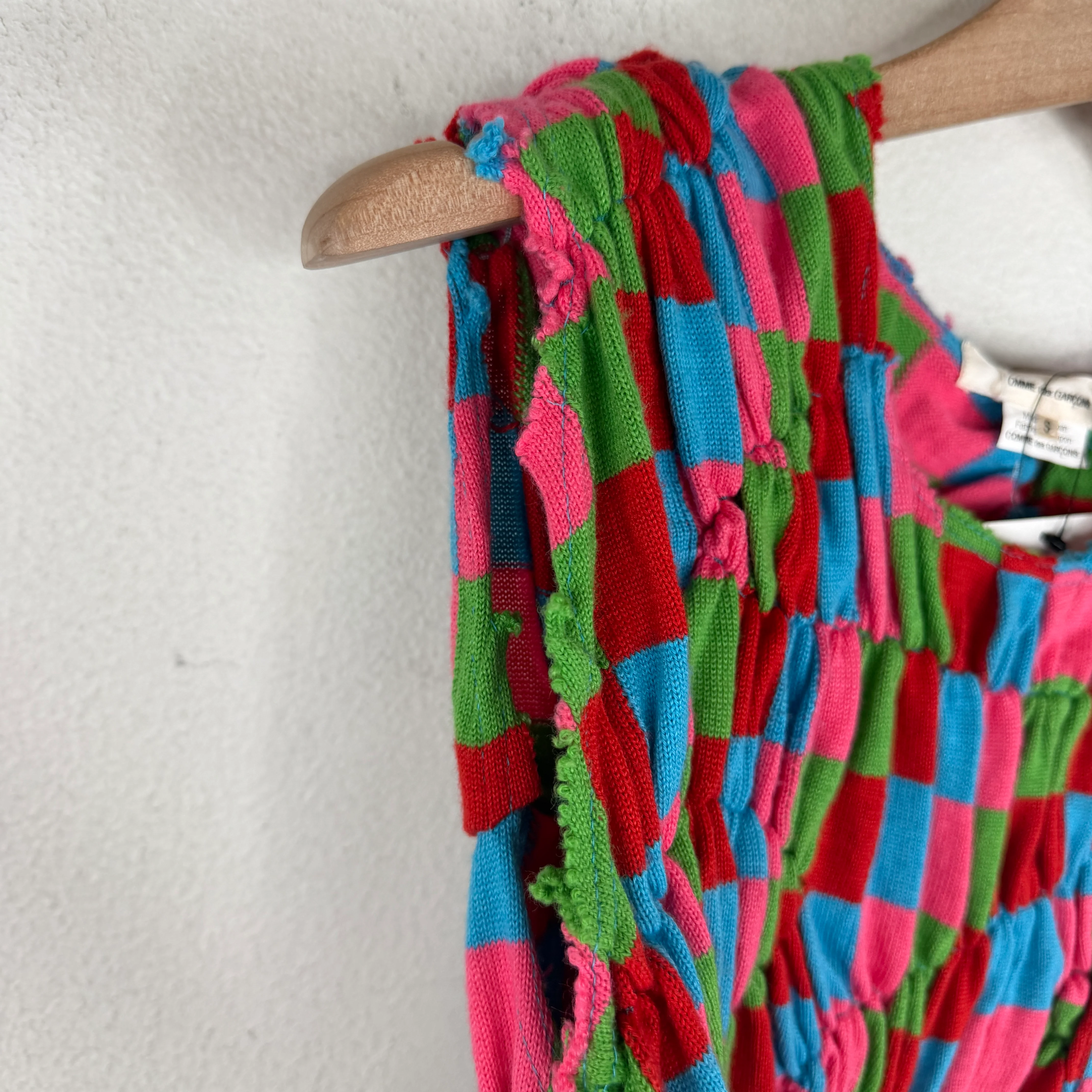 CDG Runway Multicolor Pinched Sleeveless Sweater - Image 5