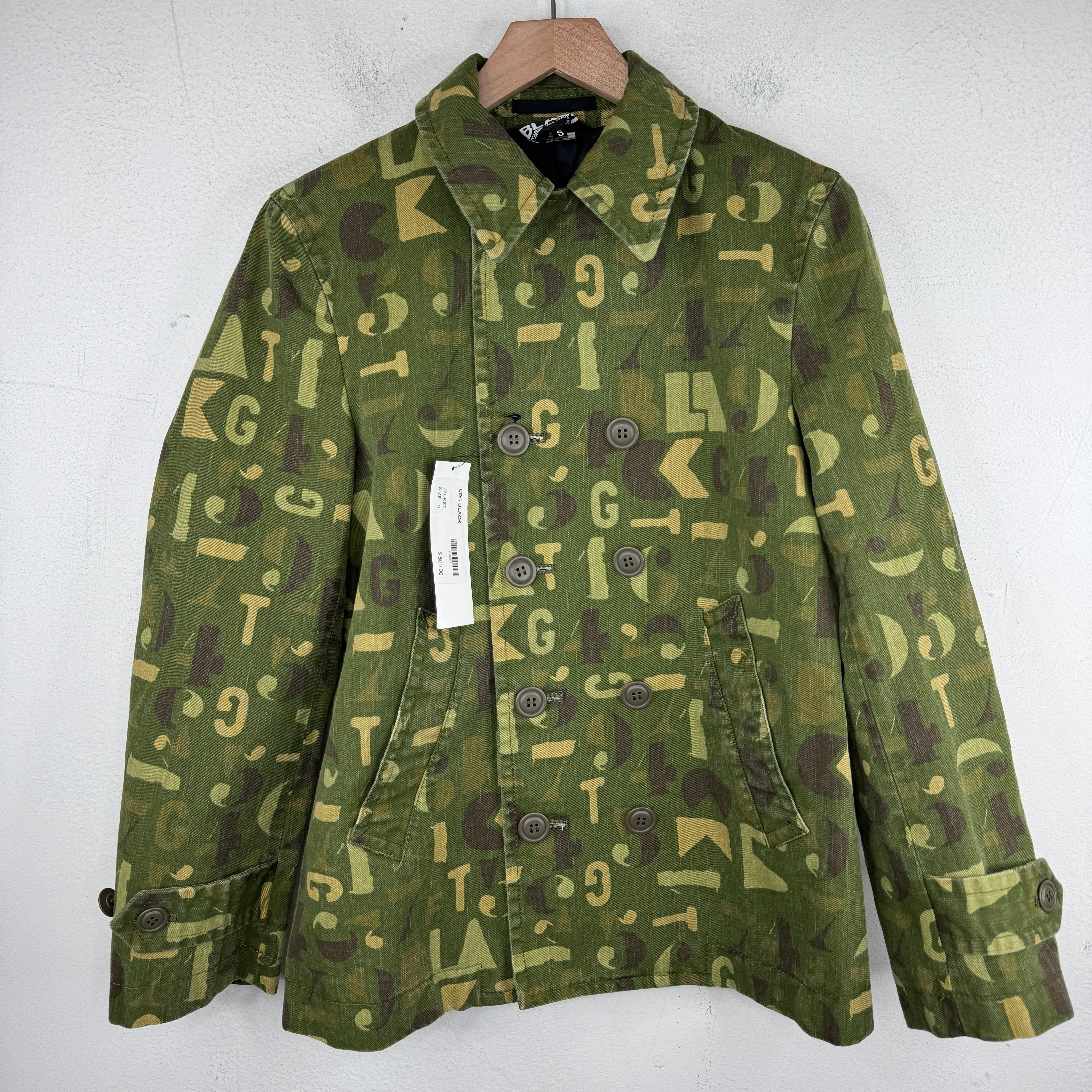 Comme Des Garcons Stencil Block Numbers Jacket
