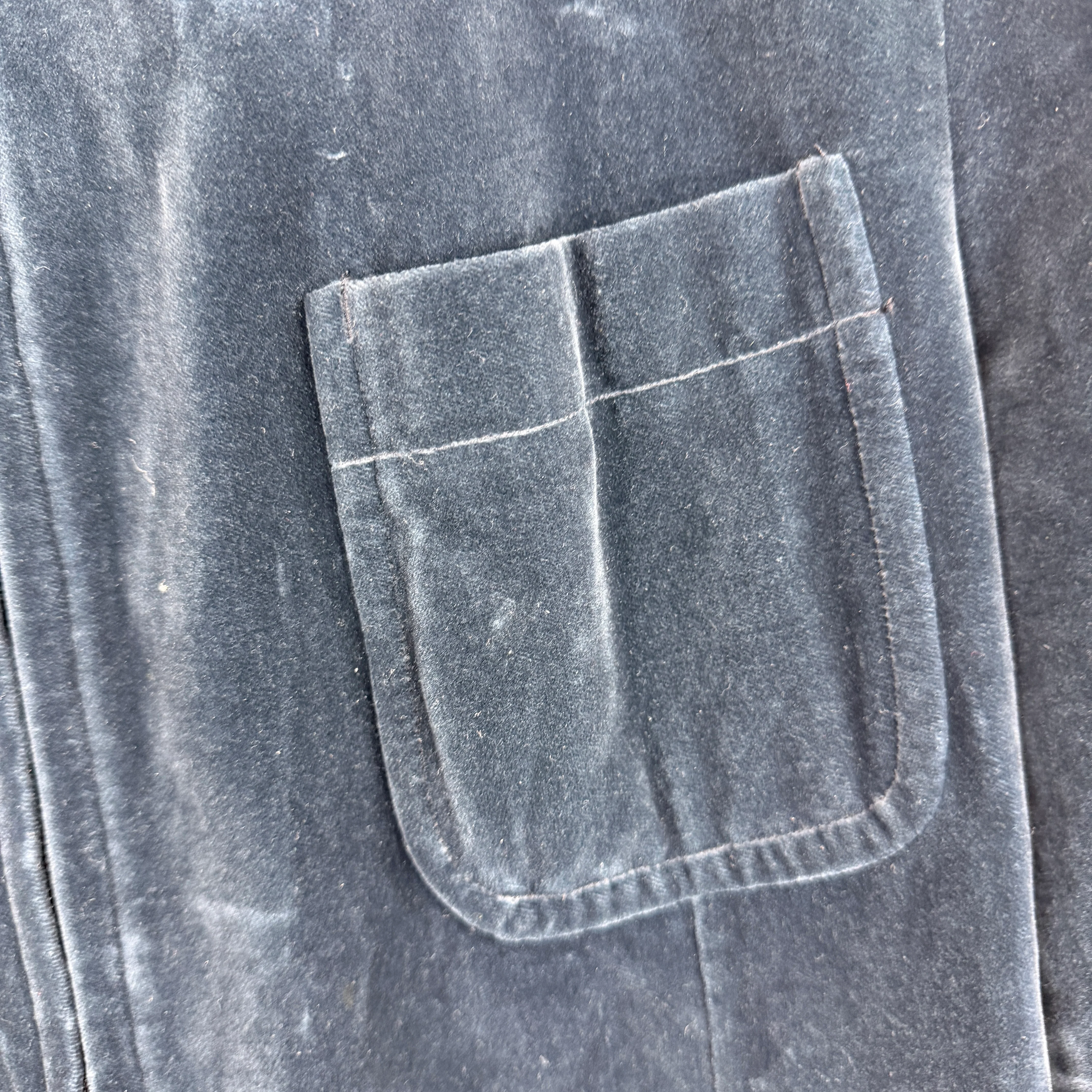 CDG Velour Chore Zip Up Hoodie - Image 6