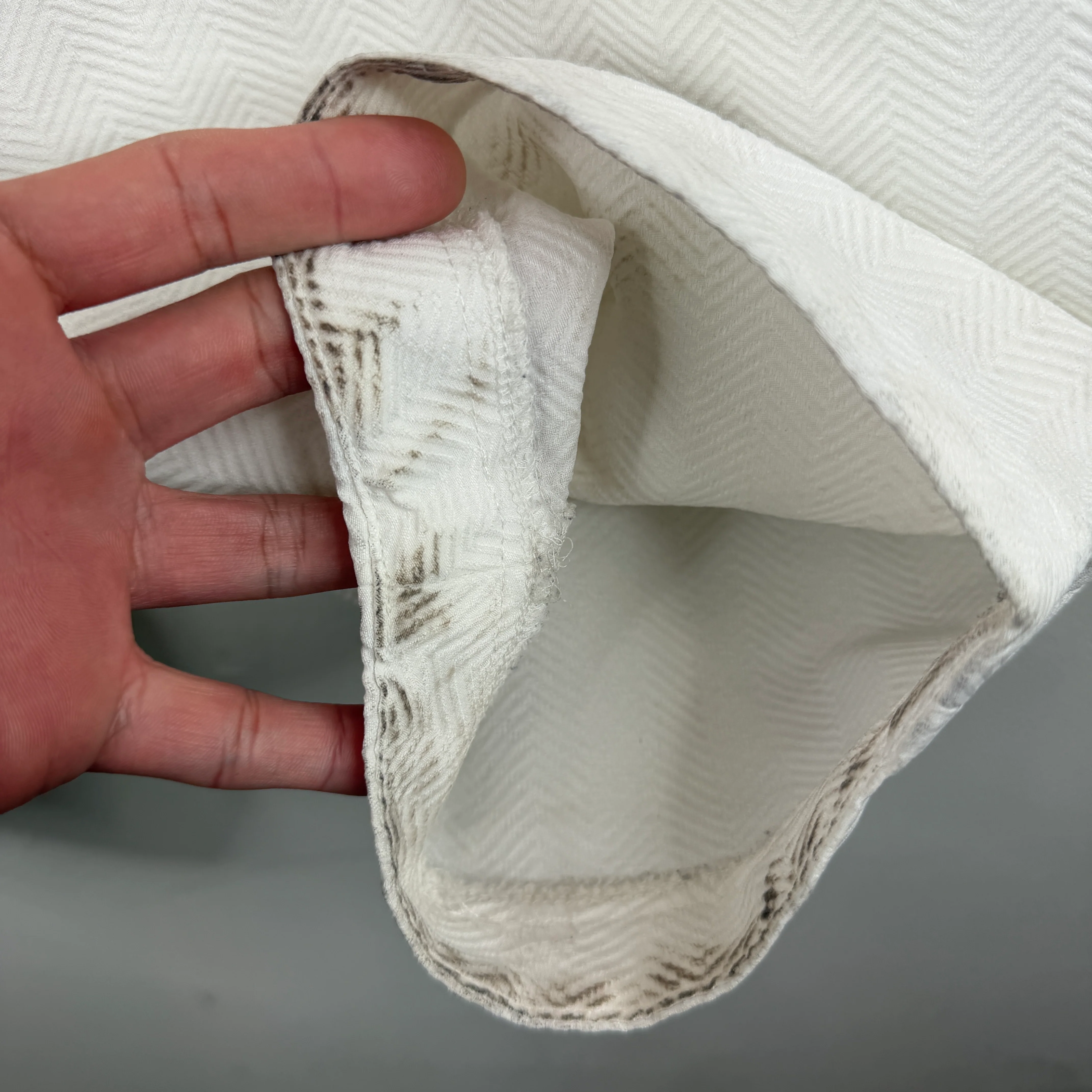 CDG White Pattern Balloon Shorts - Image 13