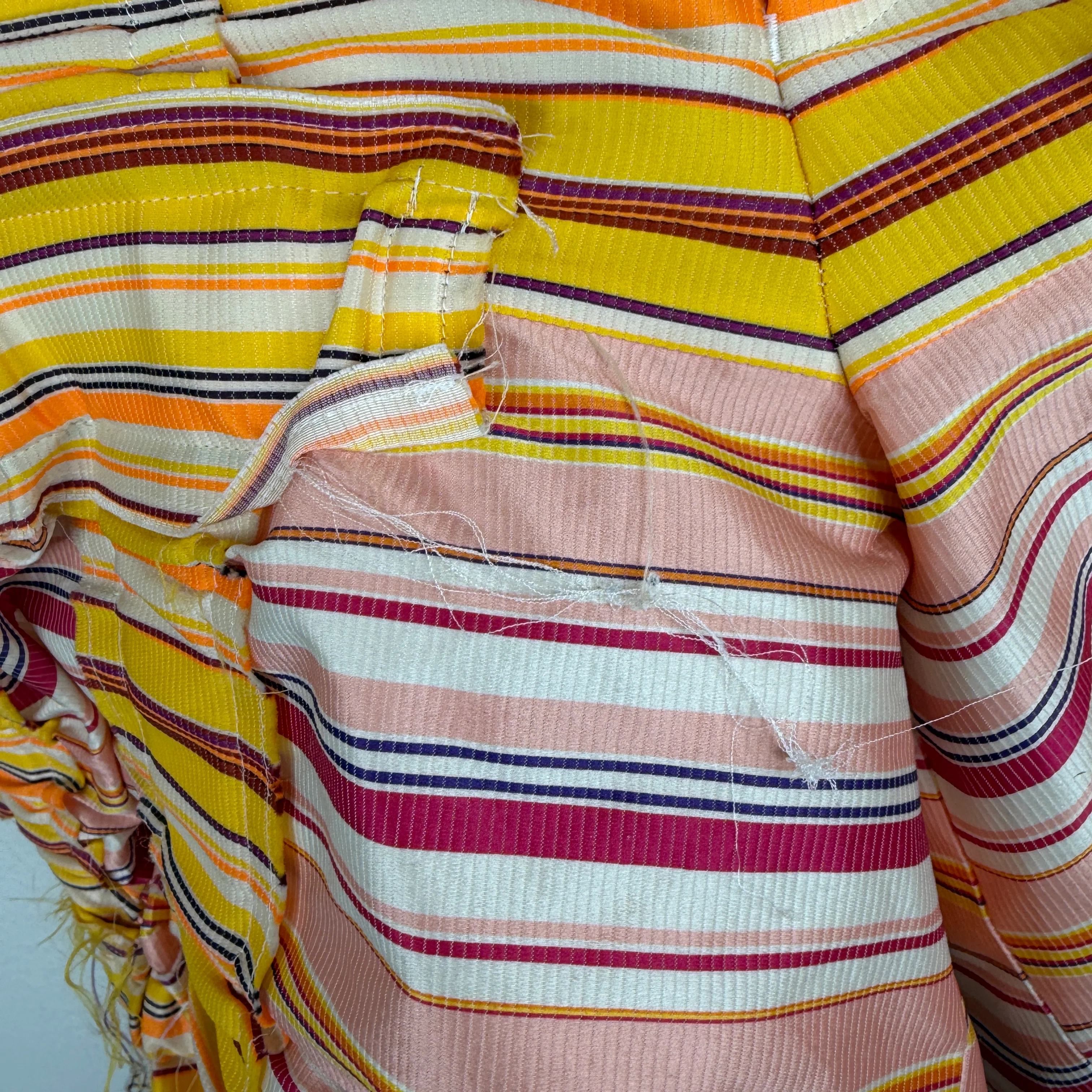 CDG Homme Plus Striped Elastic Panel Shorts - Image 8