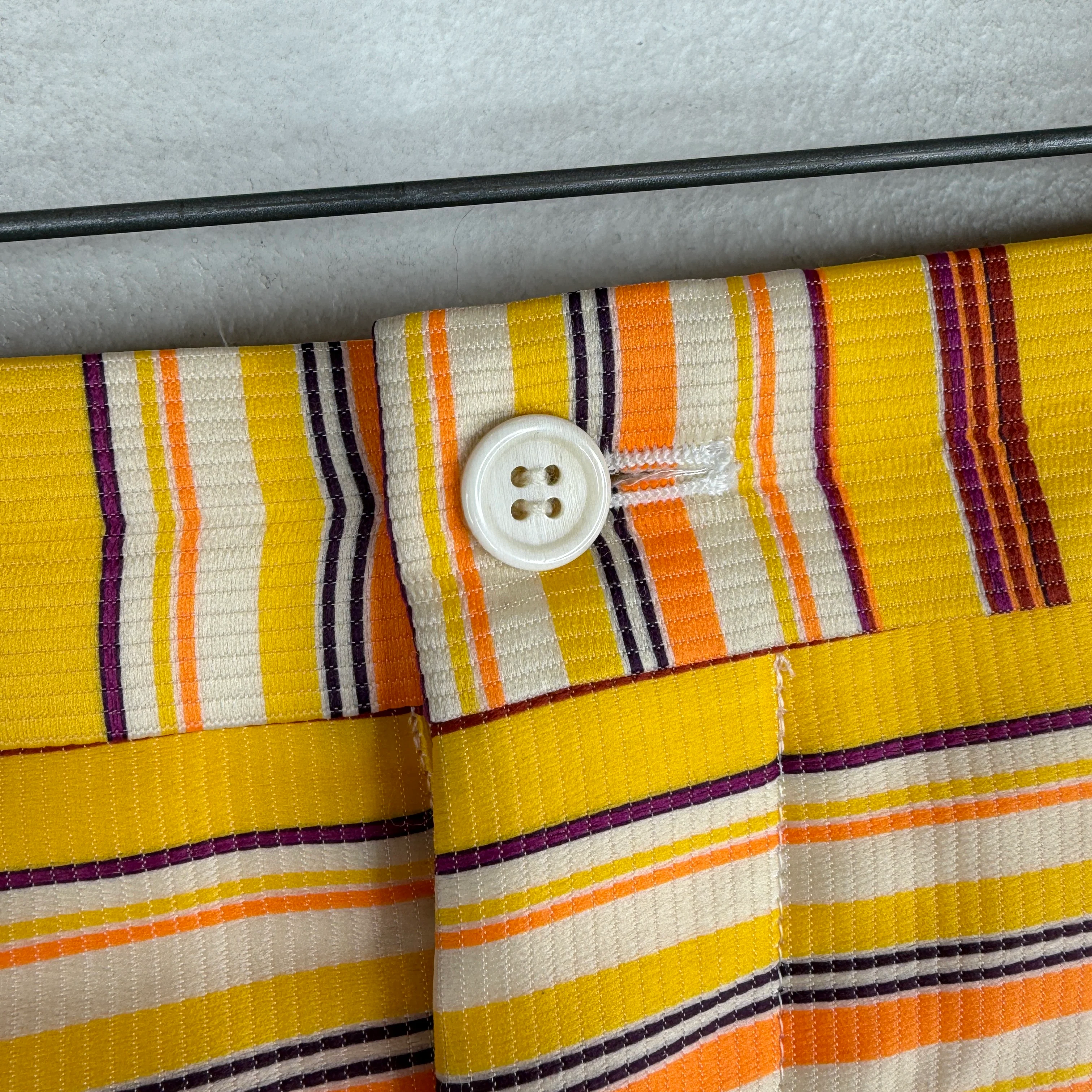CDG Homme Plus Striped Elastic Panel Shorts - Image 9